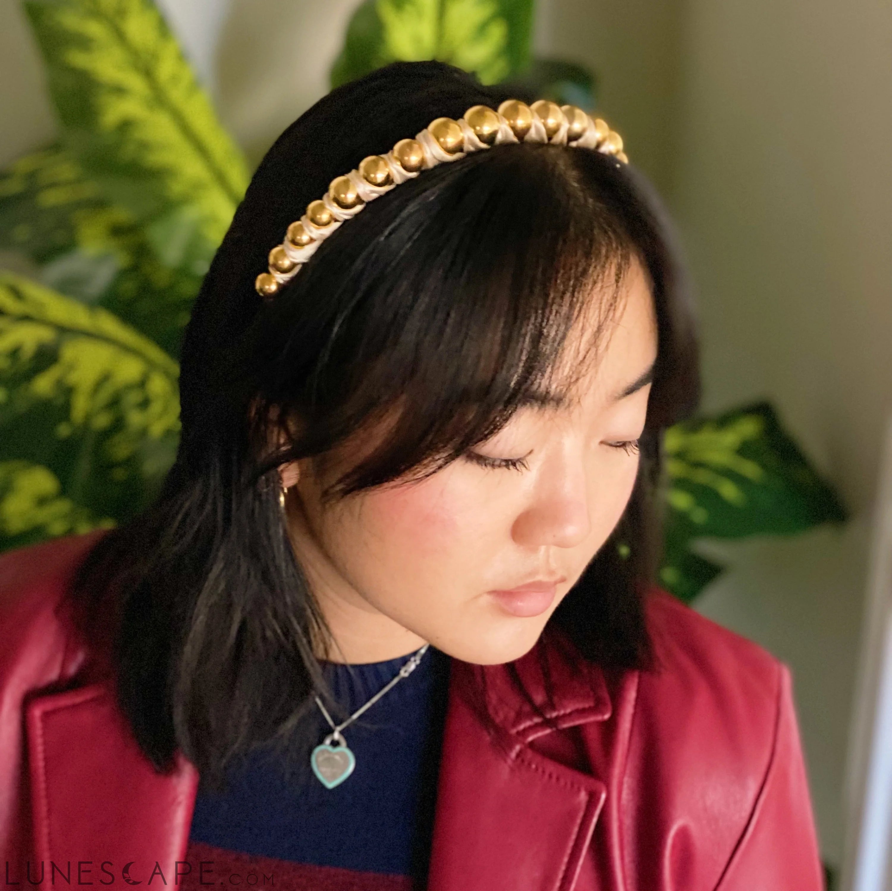Emily Satin Wrapped Headband LUNESCAPE