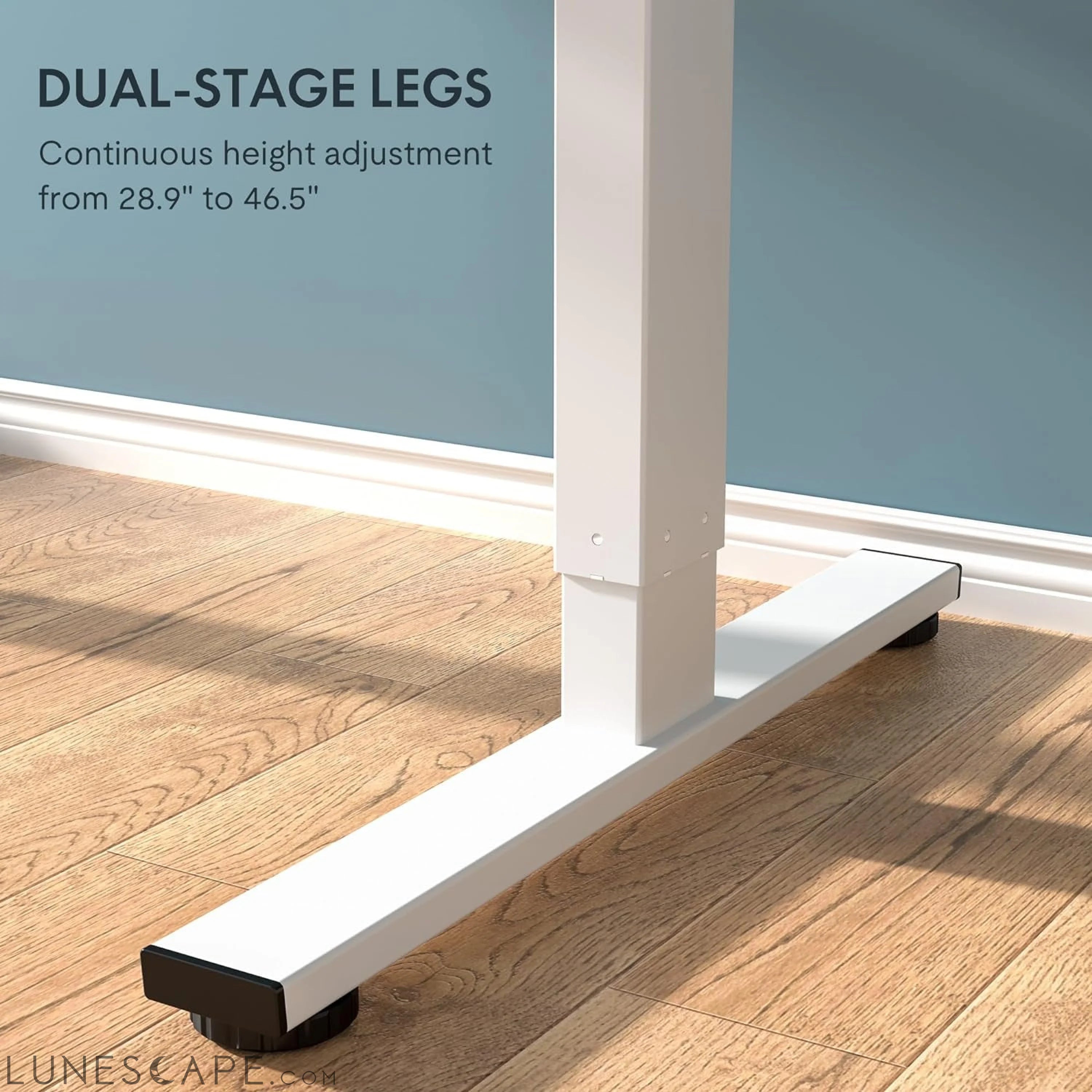 EN1 Whole-Piece Standing Desk, 48 X 24 Inches Height Adjustable Desk LUNESCAPE