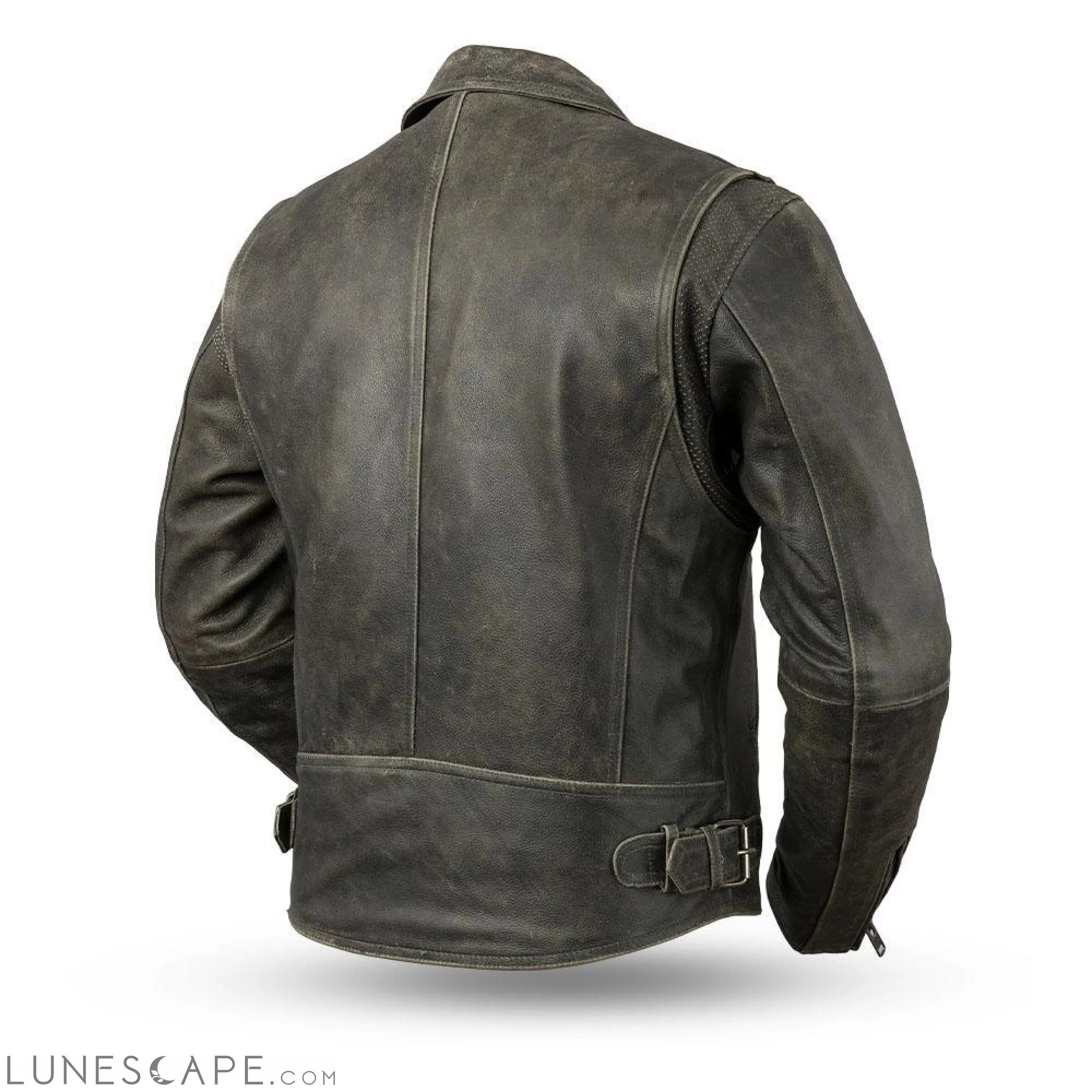 Enforcer - Men's Leather Motorcycle Jacket LUNESCAPE