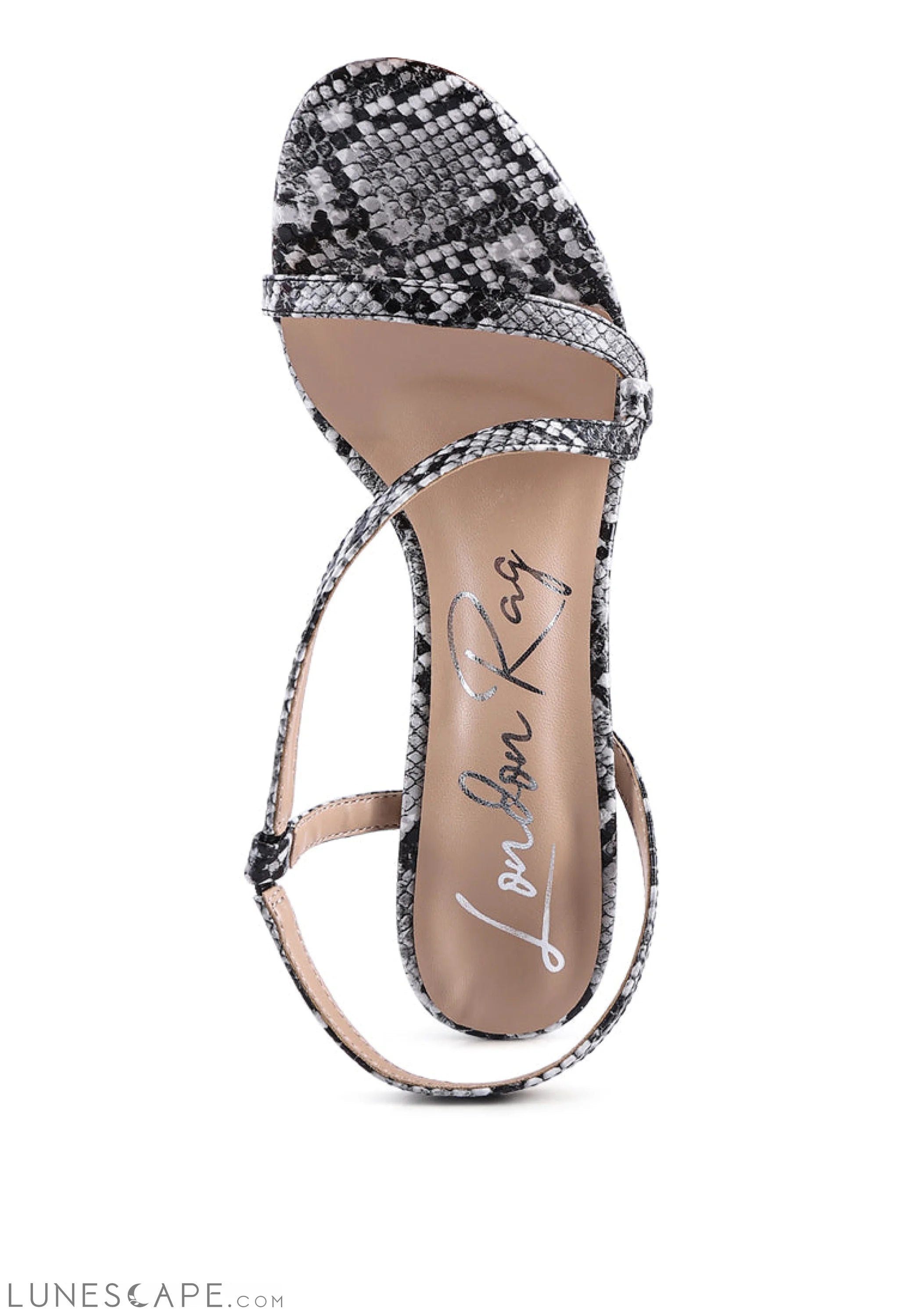 Epoque Heeled Strappy Slingback Sandals LUNESCAPE