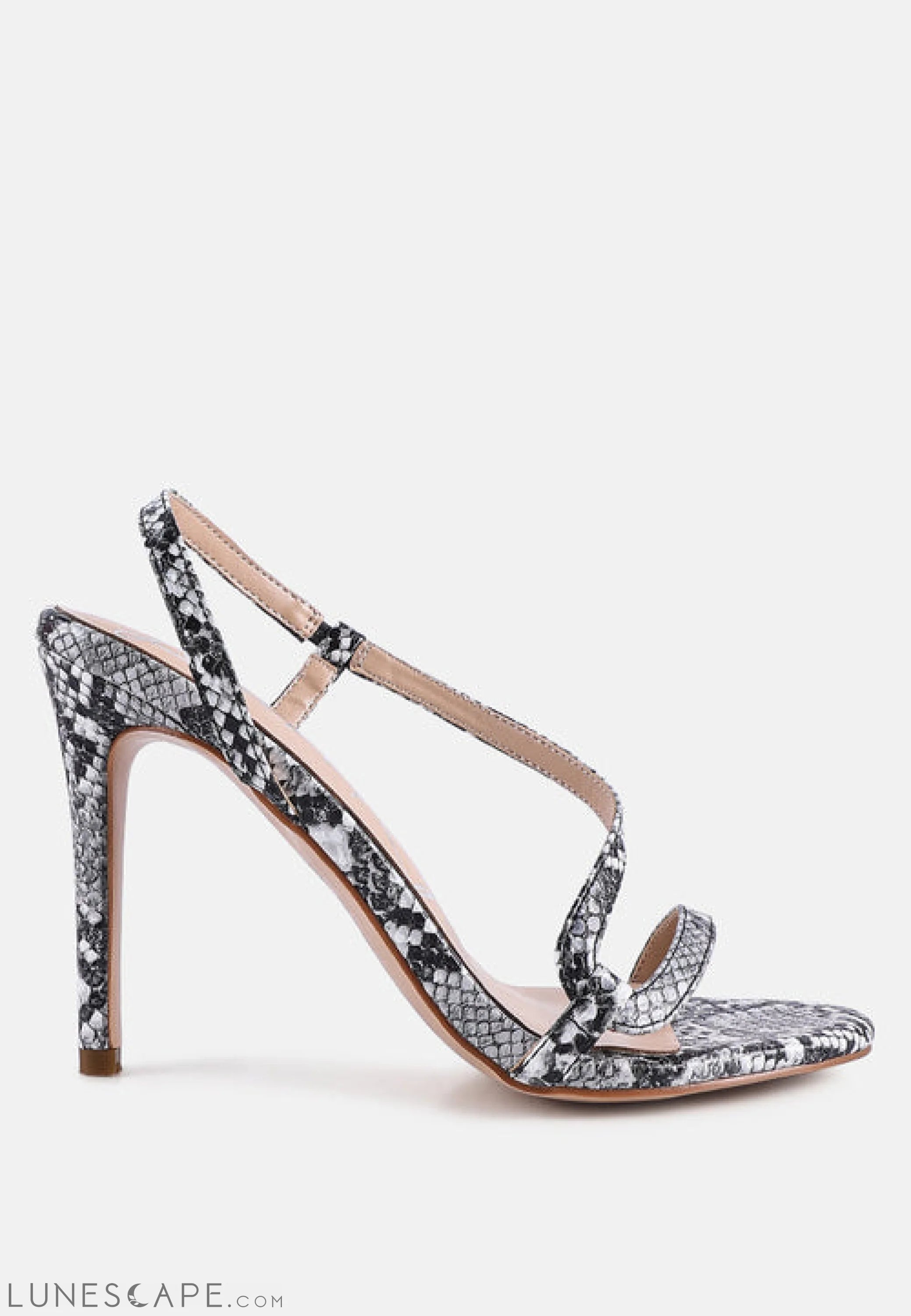 Epoque Heeled Strappy Slingback Sandals LUNESCAPE