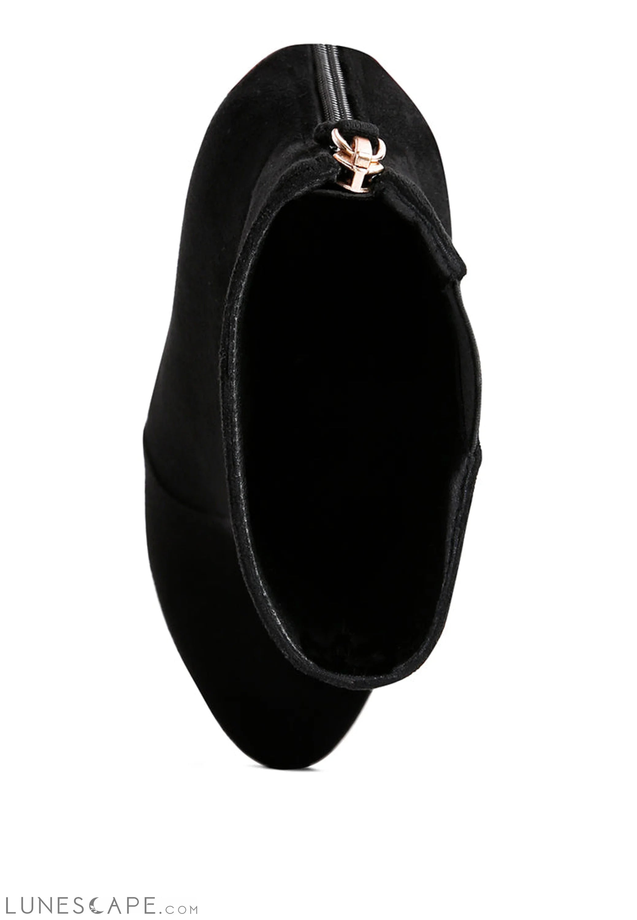 Espiree Microfiber High Heeled Ankle Boots LUNESCAPE