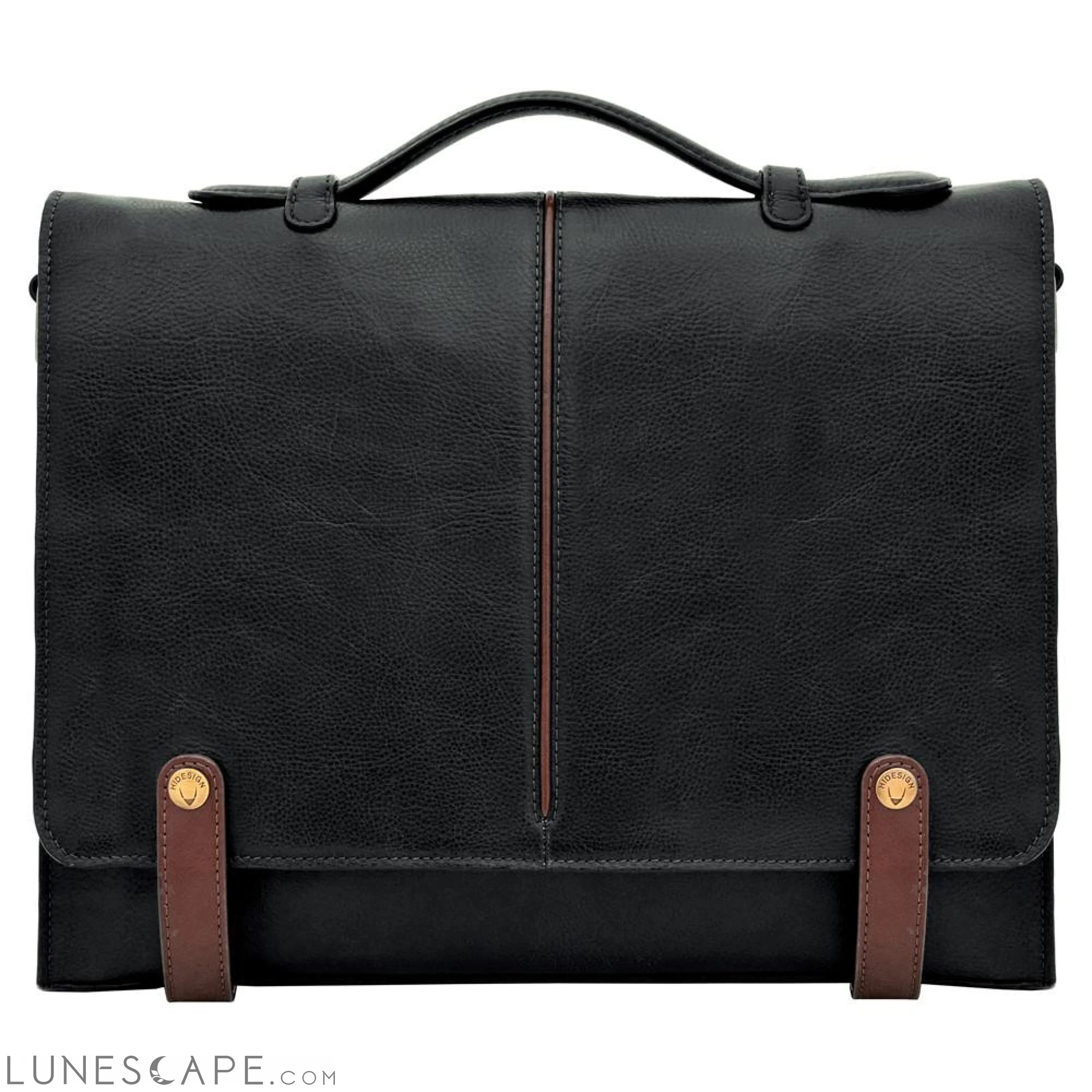 Eton 15" Laptop Compatible Leather Briefcase LUNESCAPE