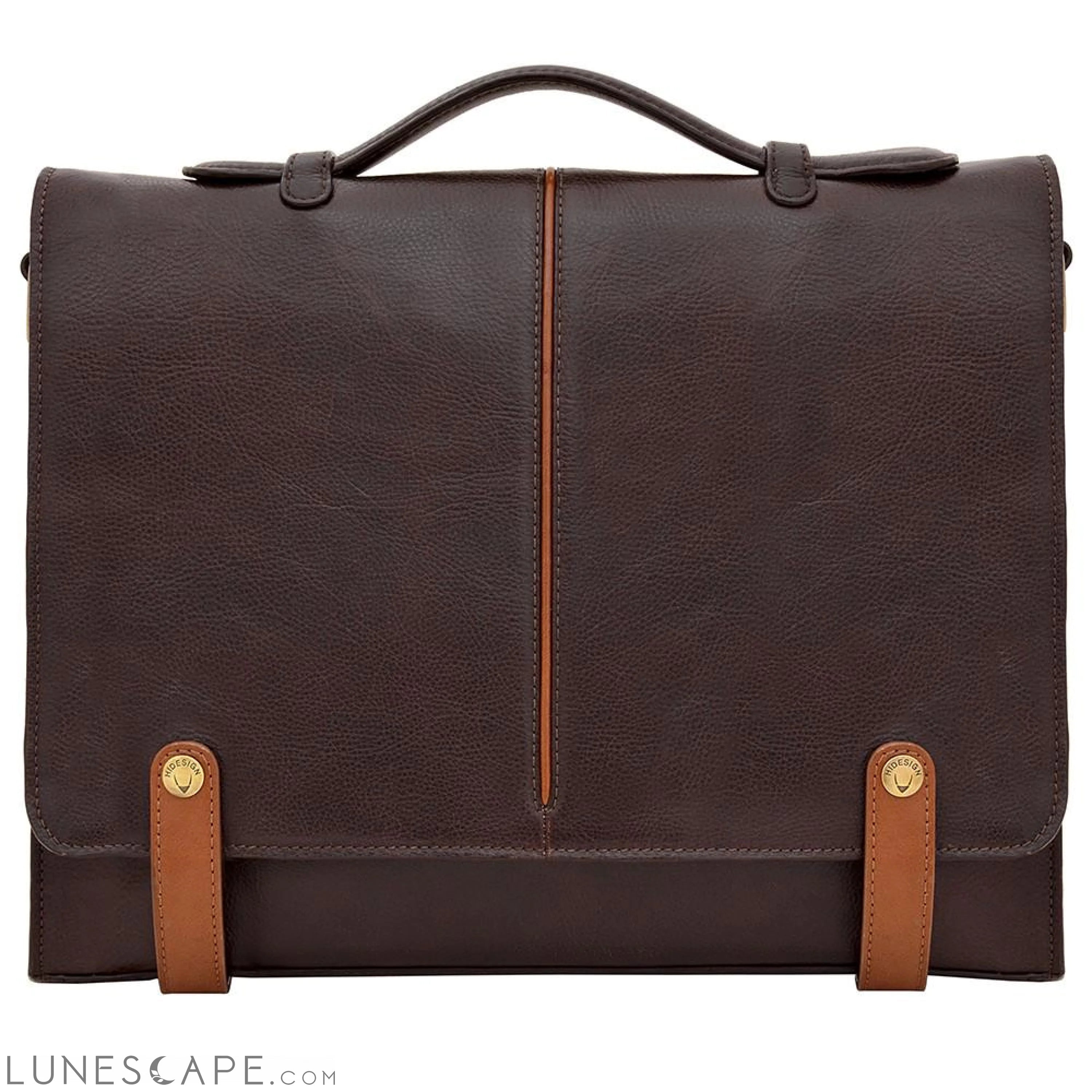 Eton 15" Laptop Compatible Leather Briefcase LUNESCAPE