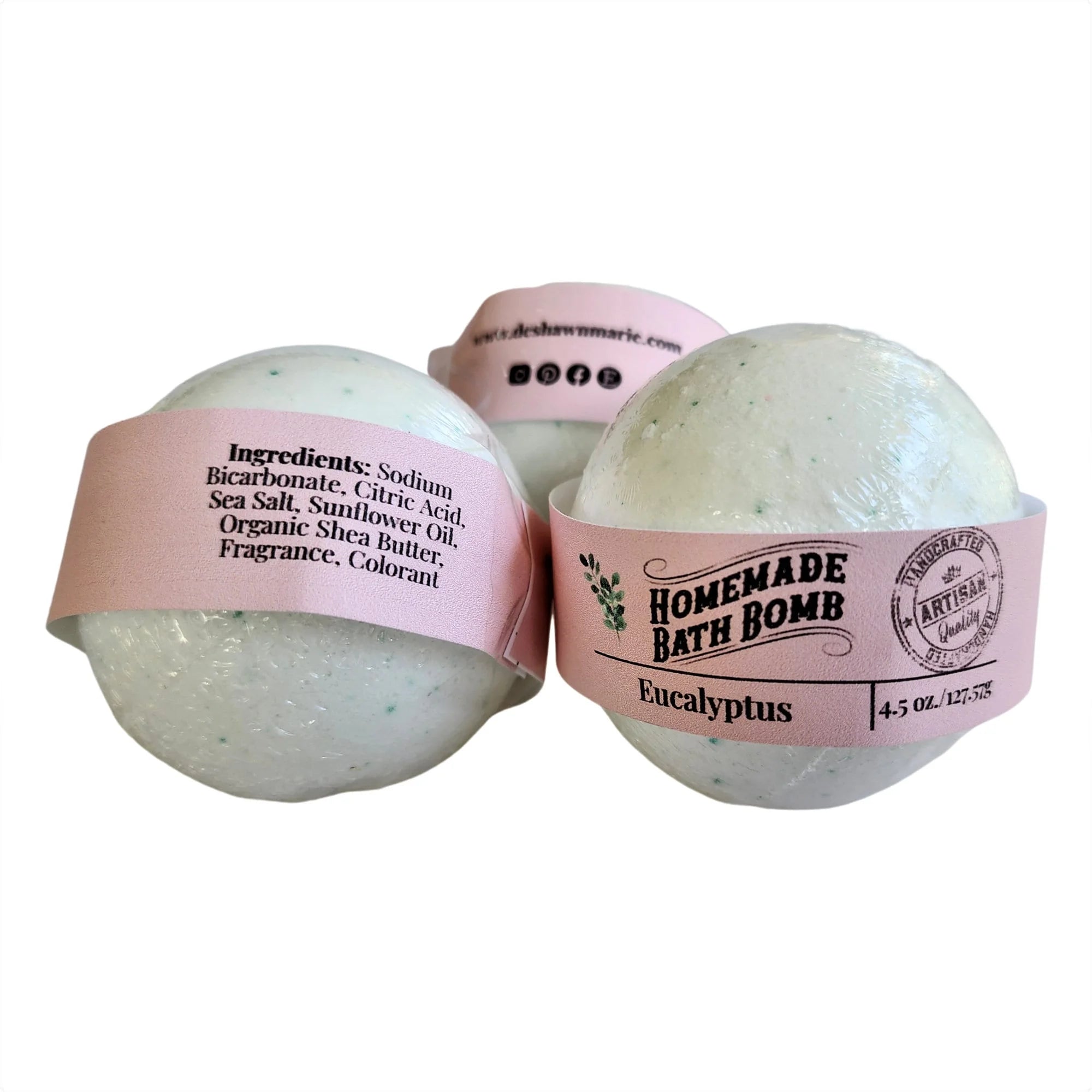 Eucalyptus Bath Bomb, Bath Fizzy, Bath Spa, Vegan Bath Bomb, Natural LUNESCAPE