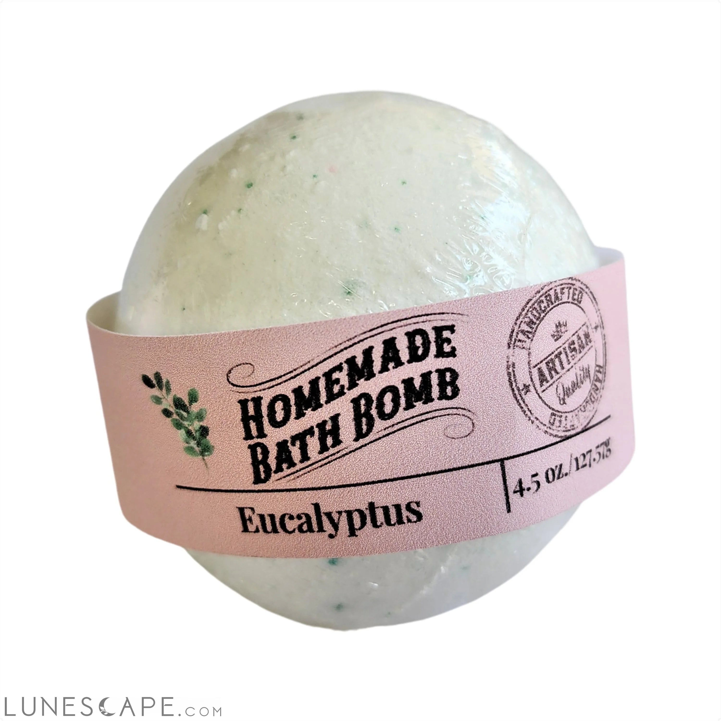 Eucalyptus Bath Bomb, Bath Fizzy, Bath Spa, Vegan Bath Bomb, Natural LUNESCAPE