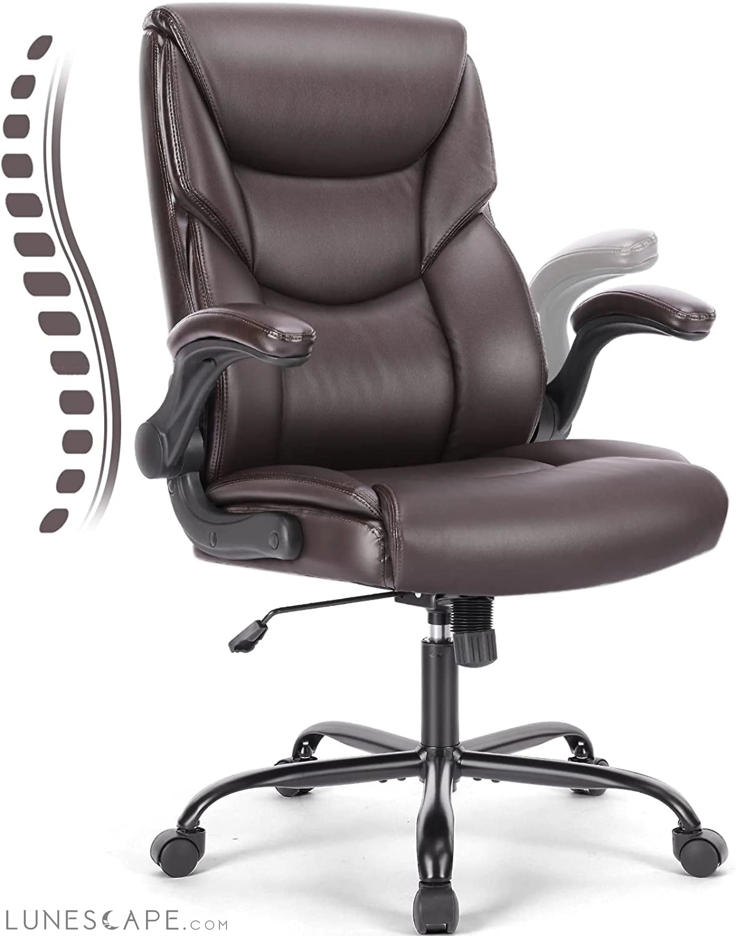 Executive Office Chair – Ergonomic Adjustable Computer Desk Chairs LUNESCAPE