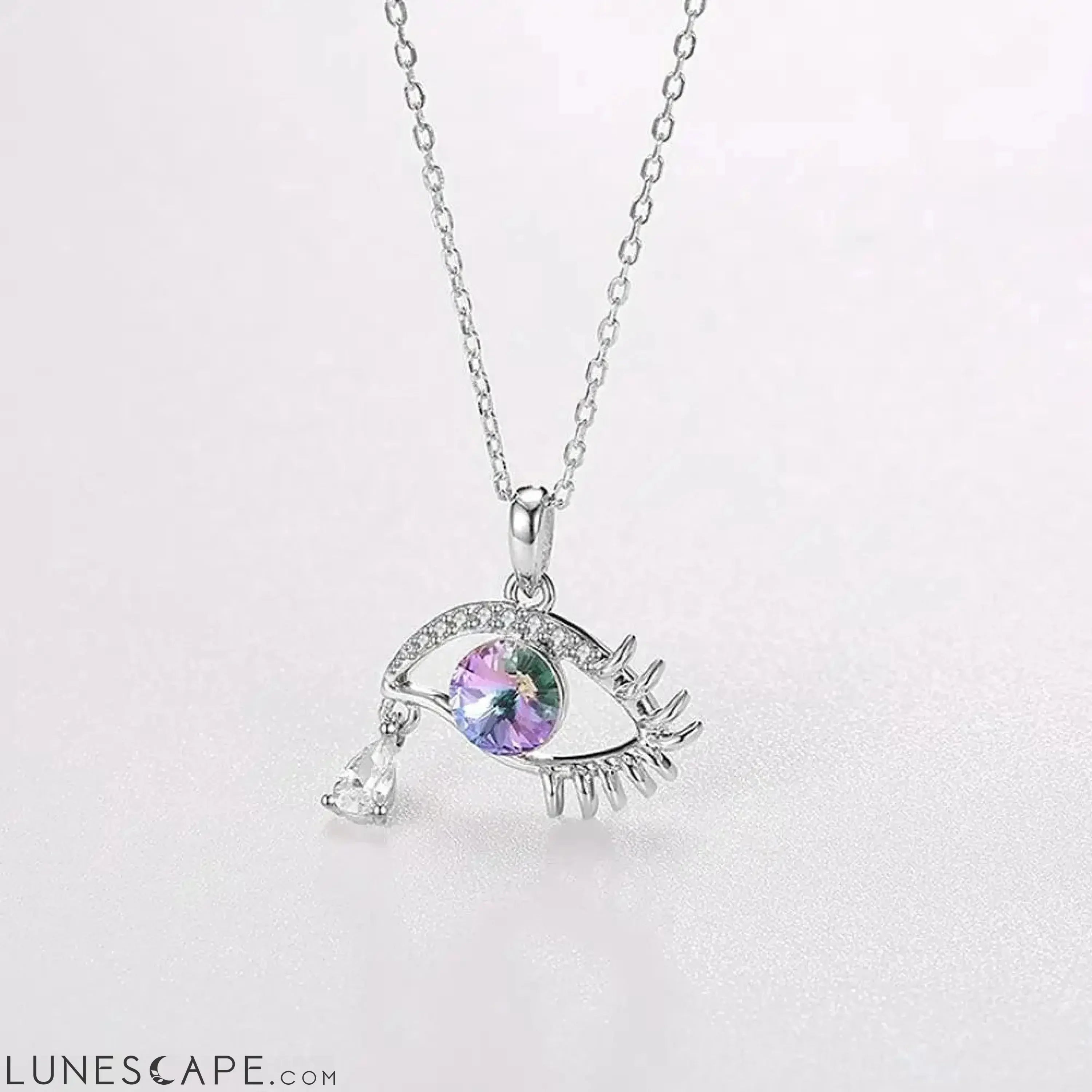 Eye of Providence Swarovski Pendant - Purple LUNESCAPE