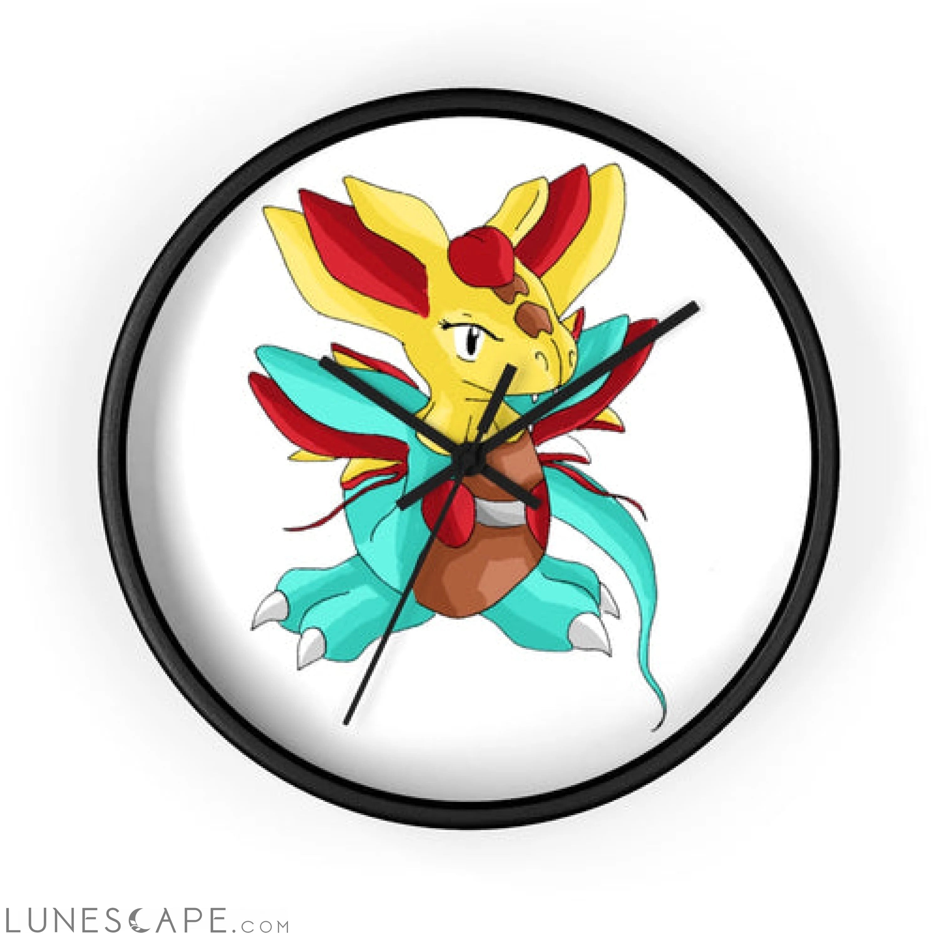 Fabaraess Wall clock LUNESCAPE