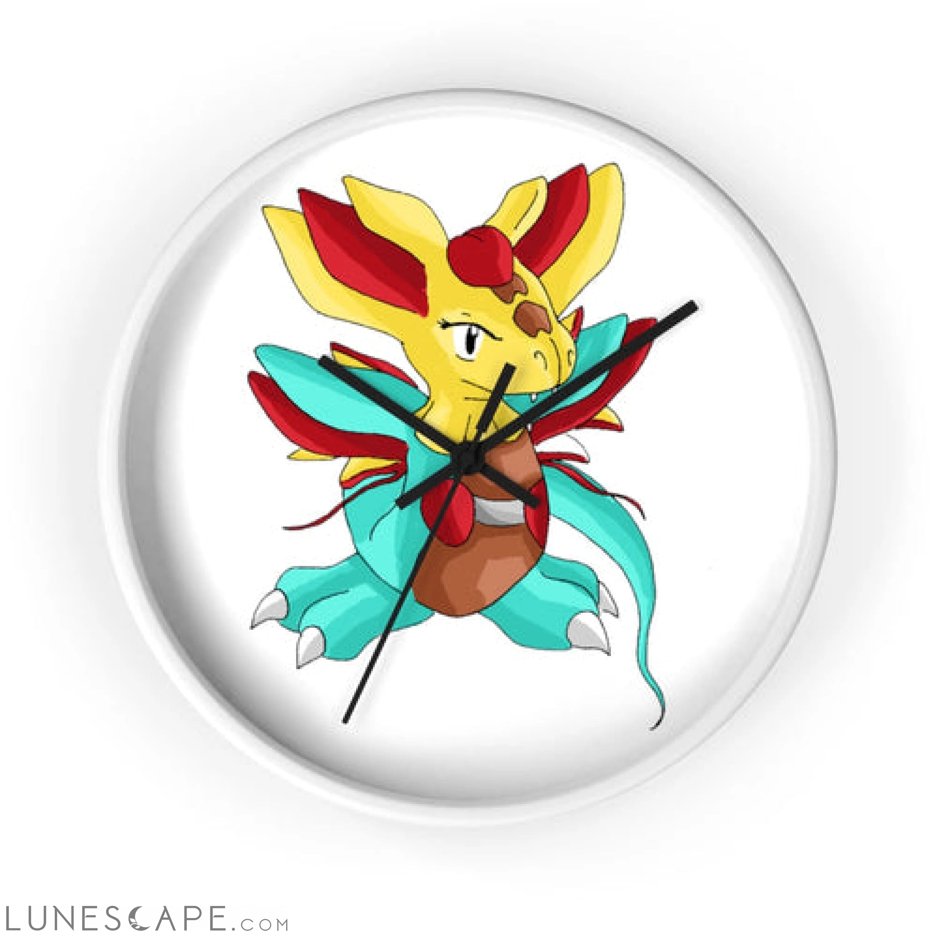 Fabaraess Wall clock LUNESCAPE