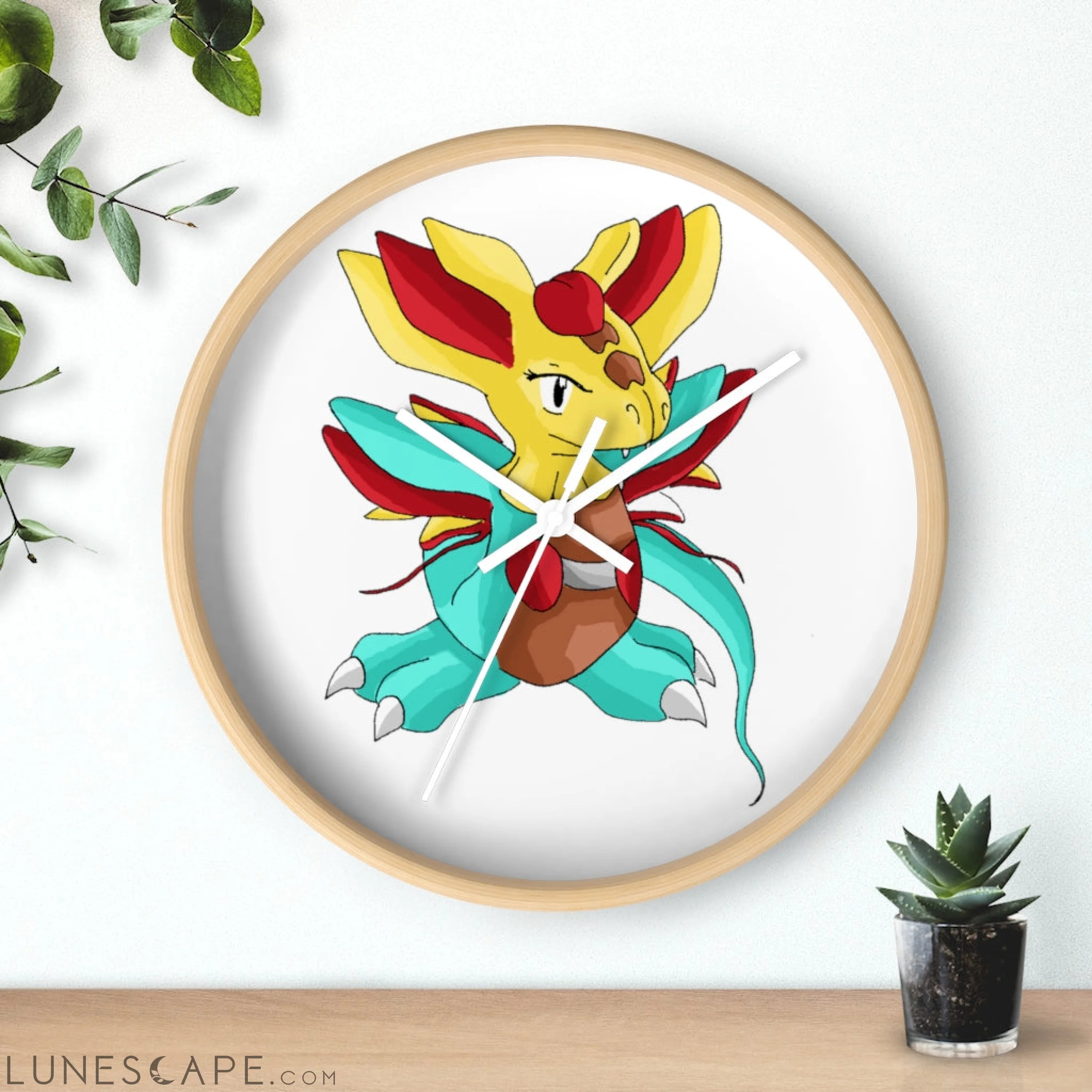 Fabaraess Wall clock LUNESCAPE