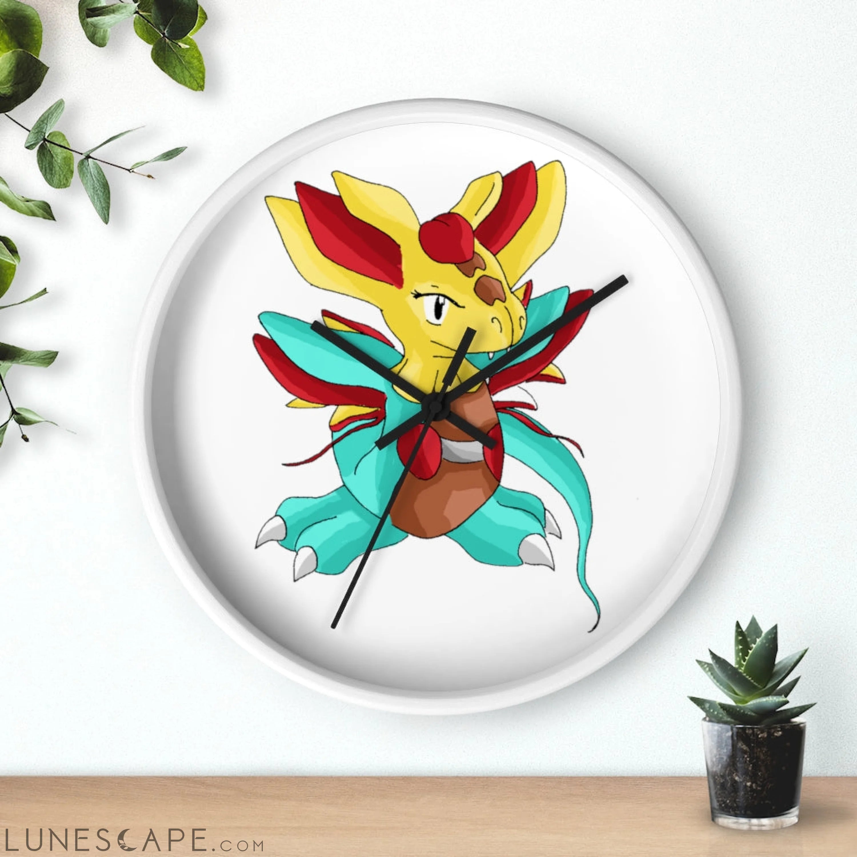 Fabaraess Wall clock LUNESCAPE