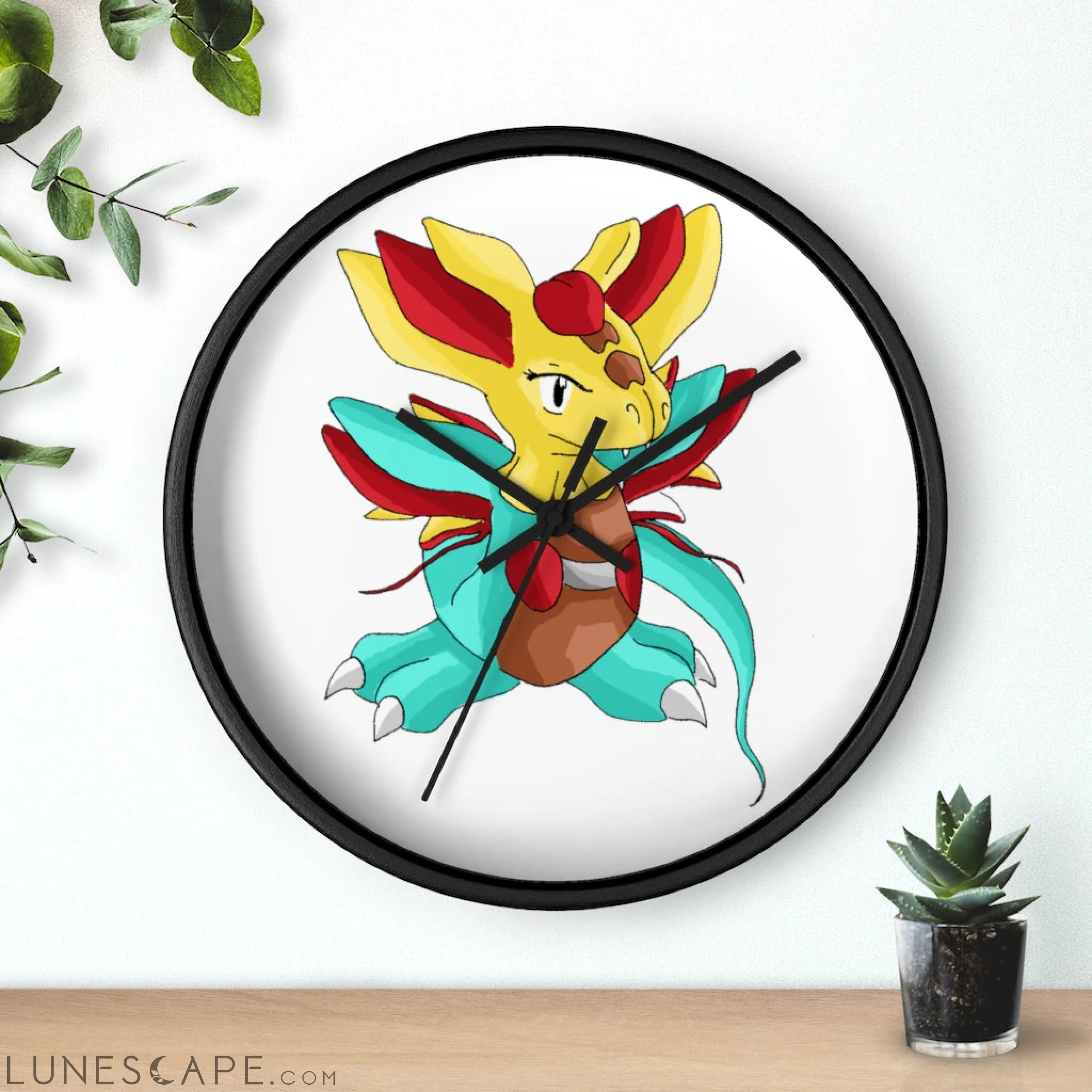 Fabaraess Wall clock LUNESCAPE