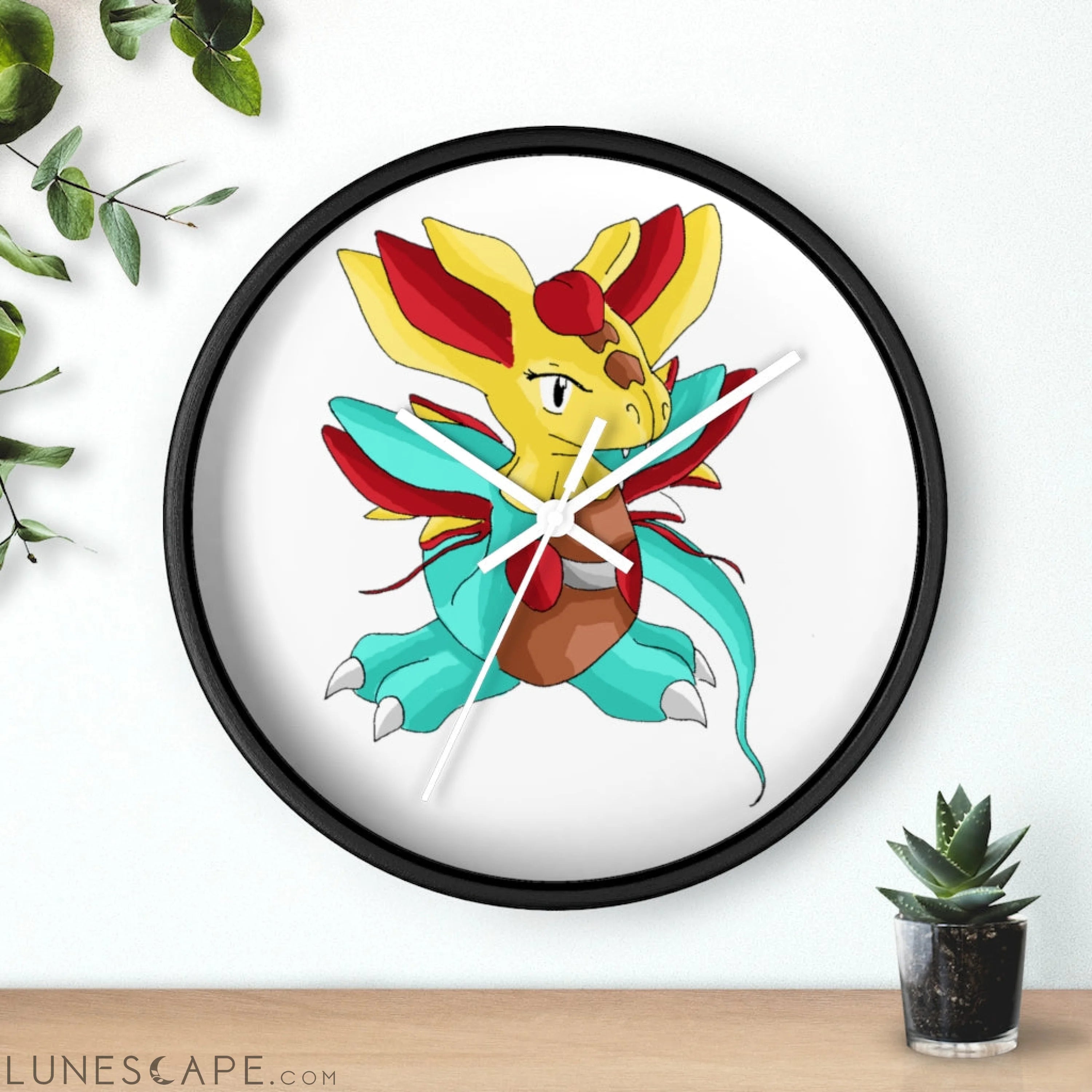 Fabaraess Wall clock LUNESCAPE