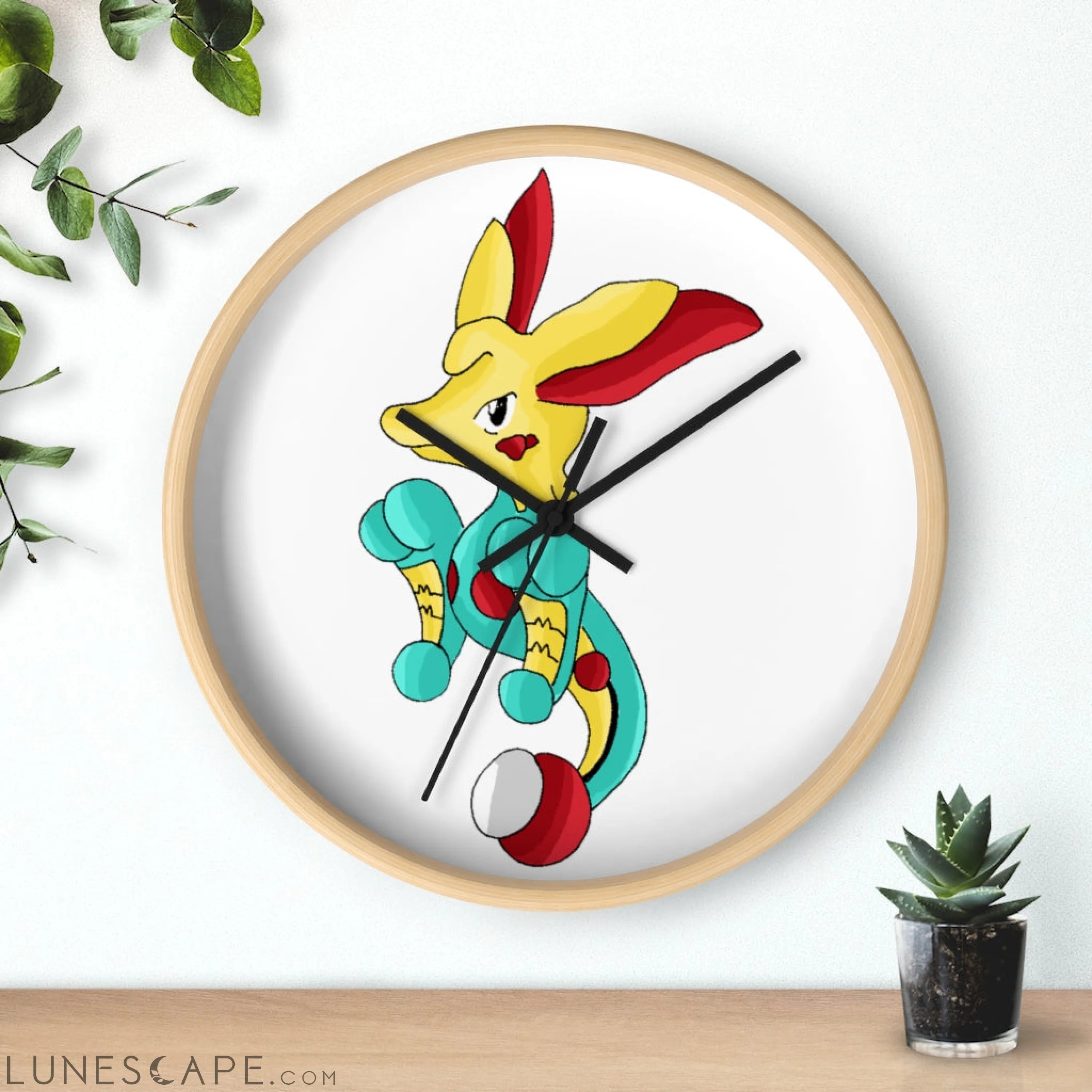 Fabaryu Wall clock LUNESCAPE