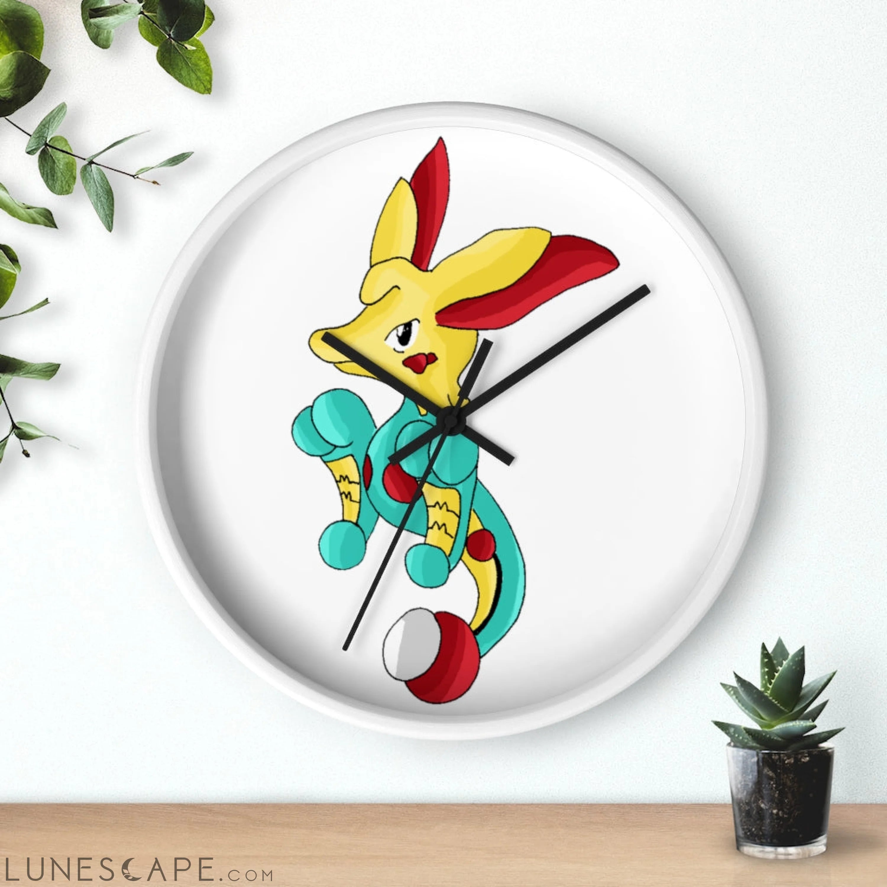 Fabaryu Wall clock LUNESCAPE
