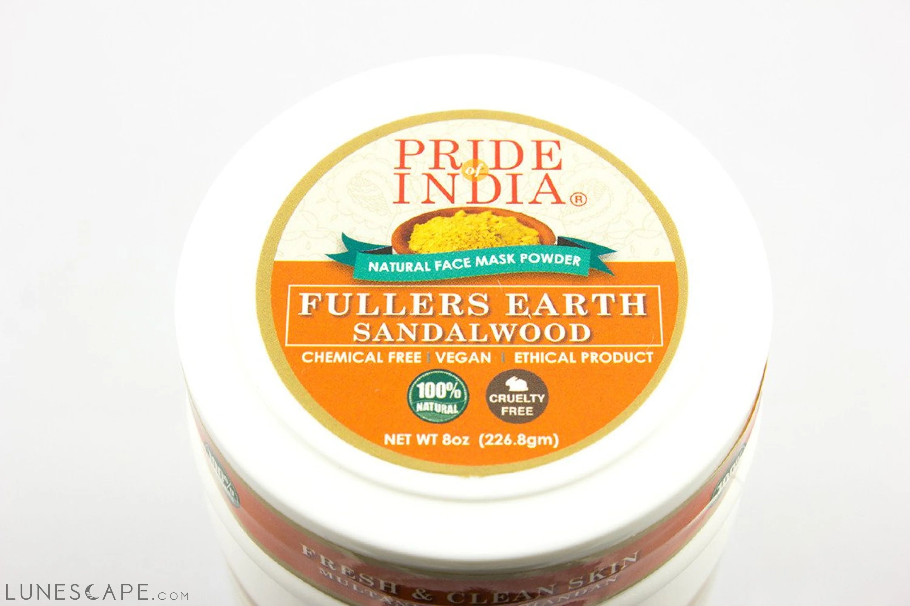 Face Glow- Fuller’s Earth w/ Sandalwood - 12 Individual Sachets of LUNESCAPE