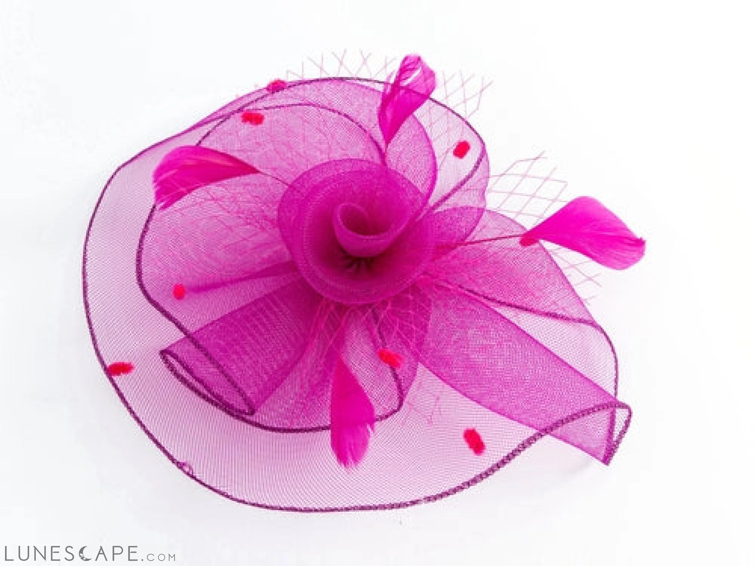 FASCINATOR BLACK FEATHER HEADBAND W/ CLIP LUNESCAPE