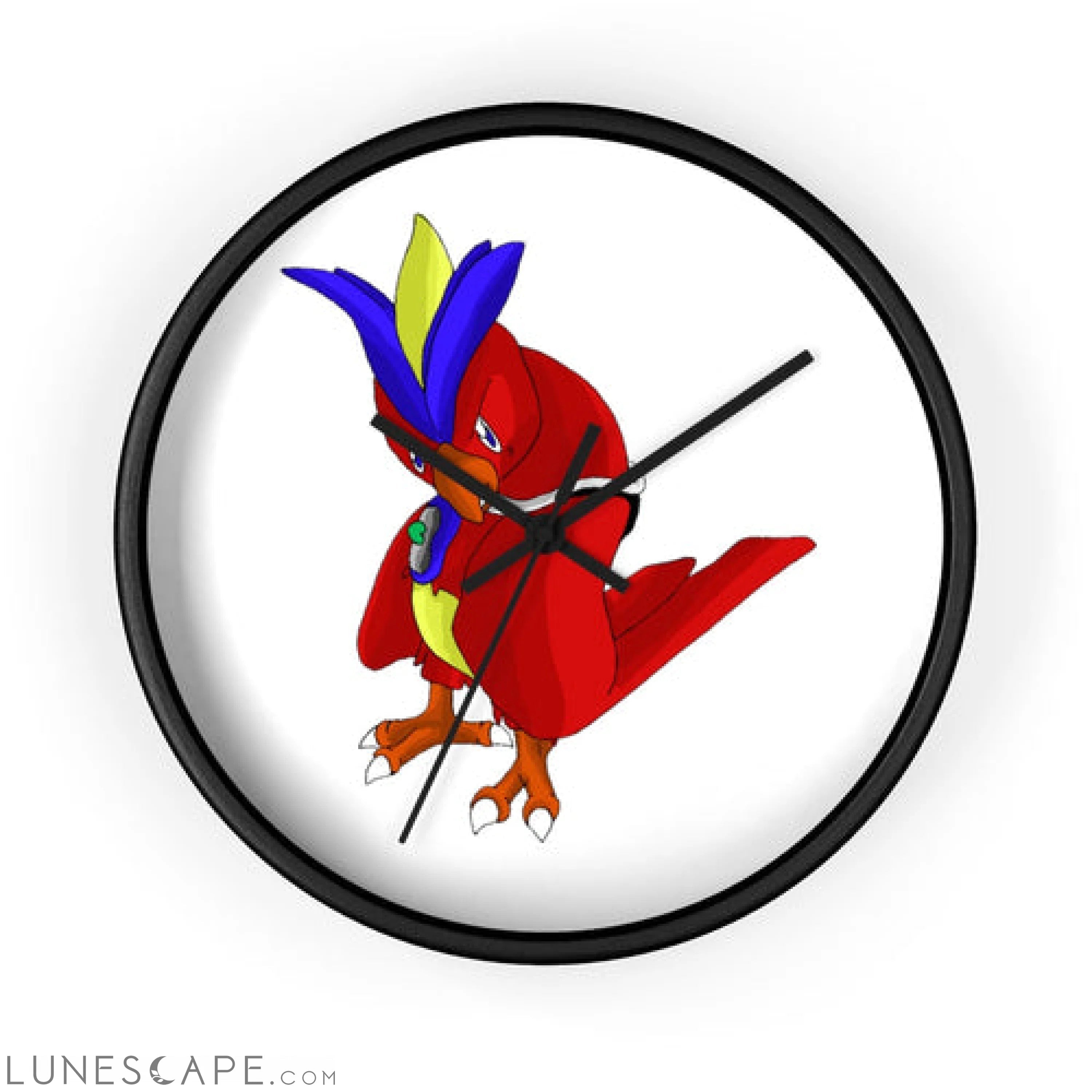 Faulkoneir Wall clock LUNESCAPE