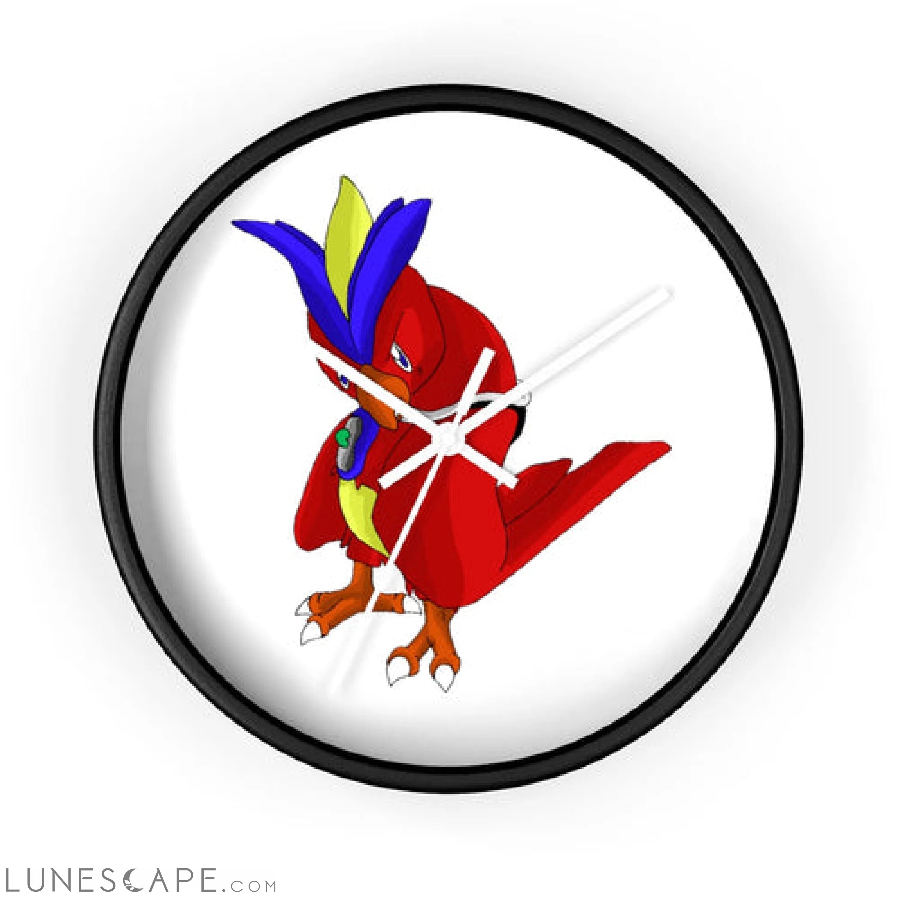 Faulkoneir Wall clock LUNESCAPE
