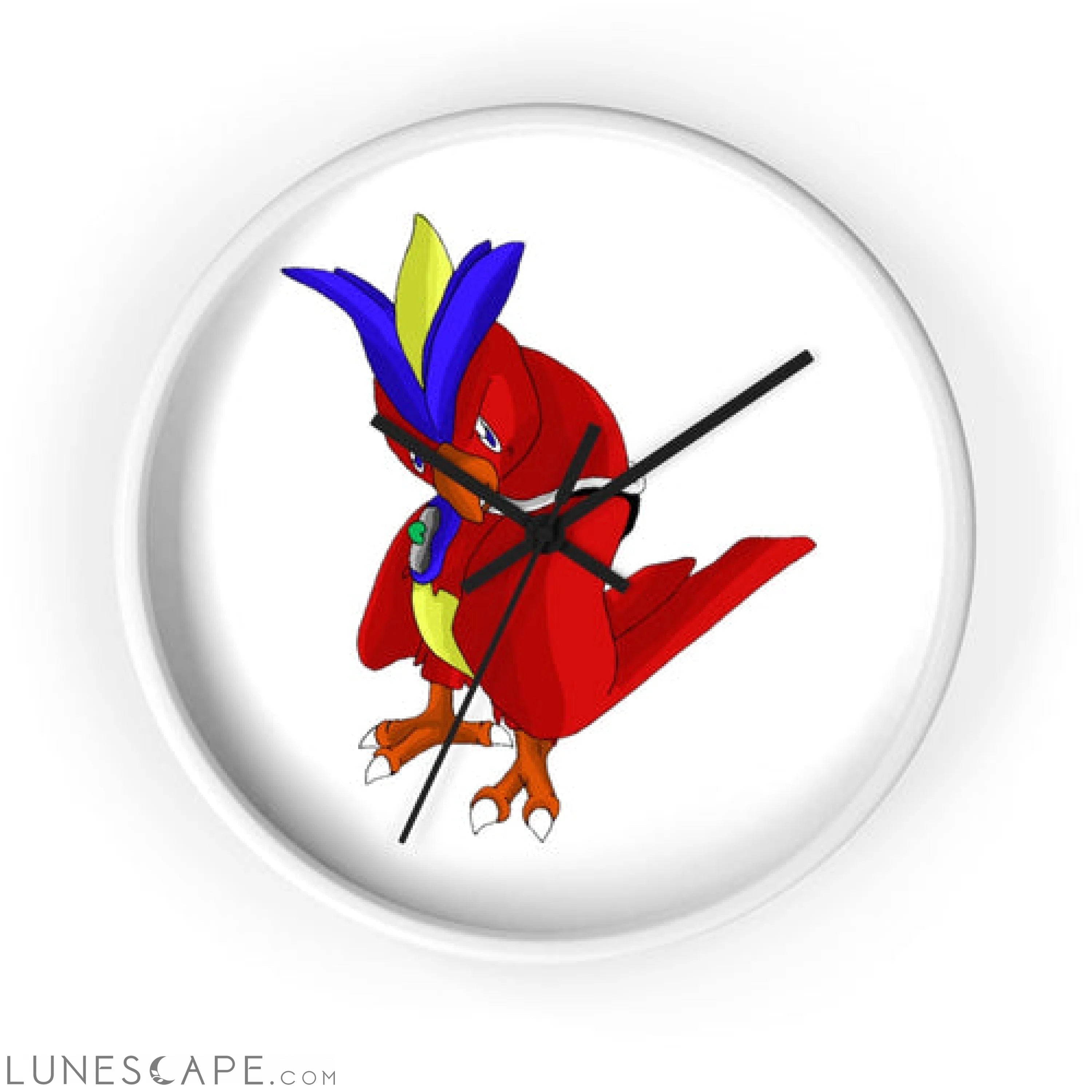 Faulkoneir Wall clock LUNESCAPE
