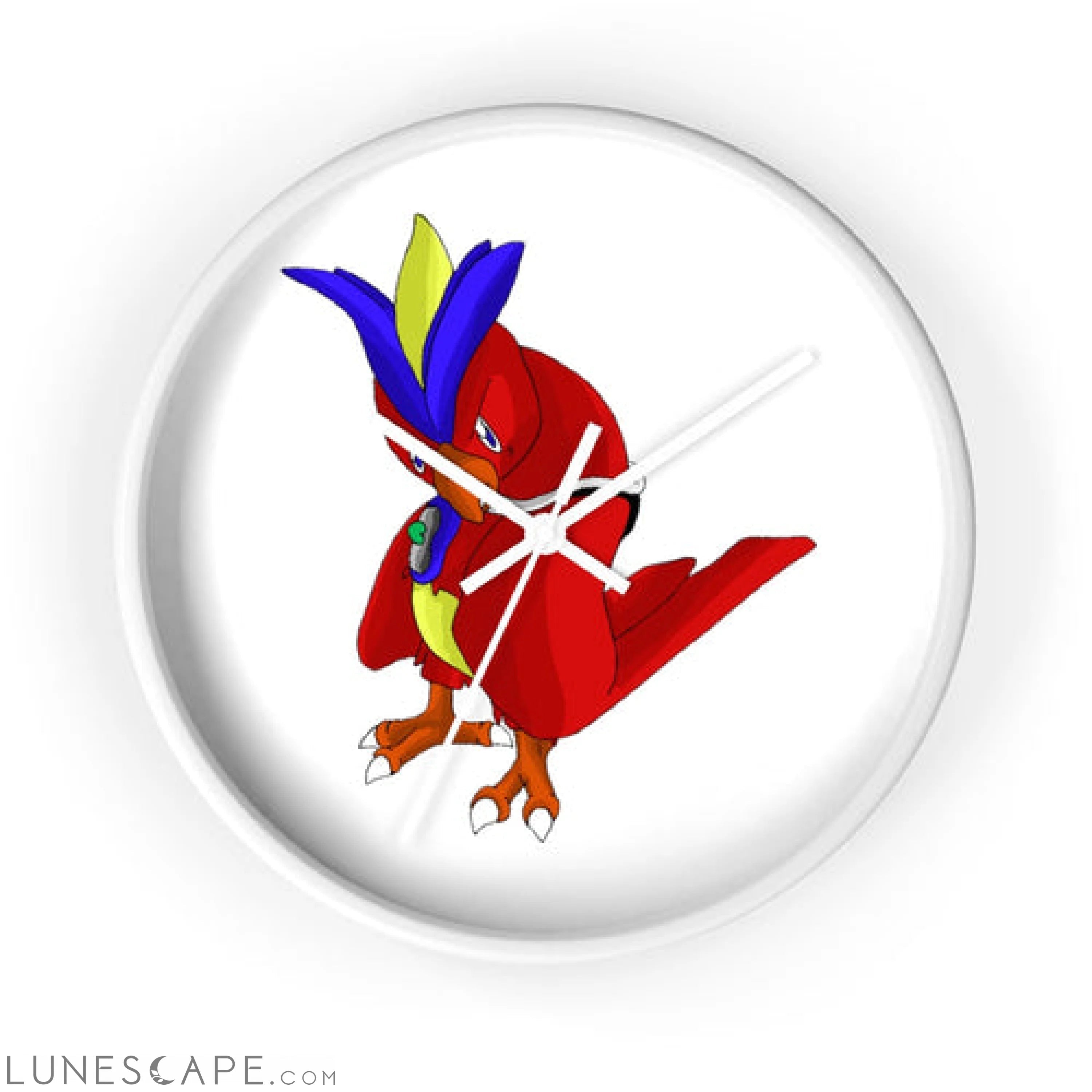 Faulkoneir Wall clock LUNESCAPE
