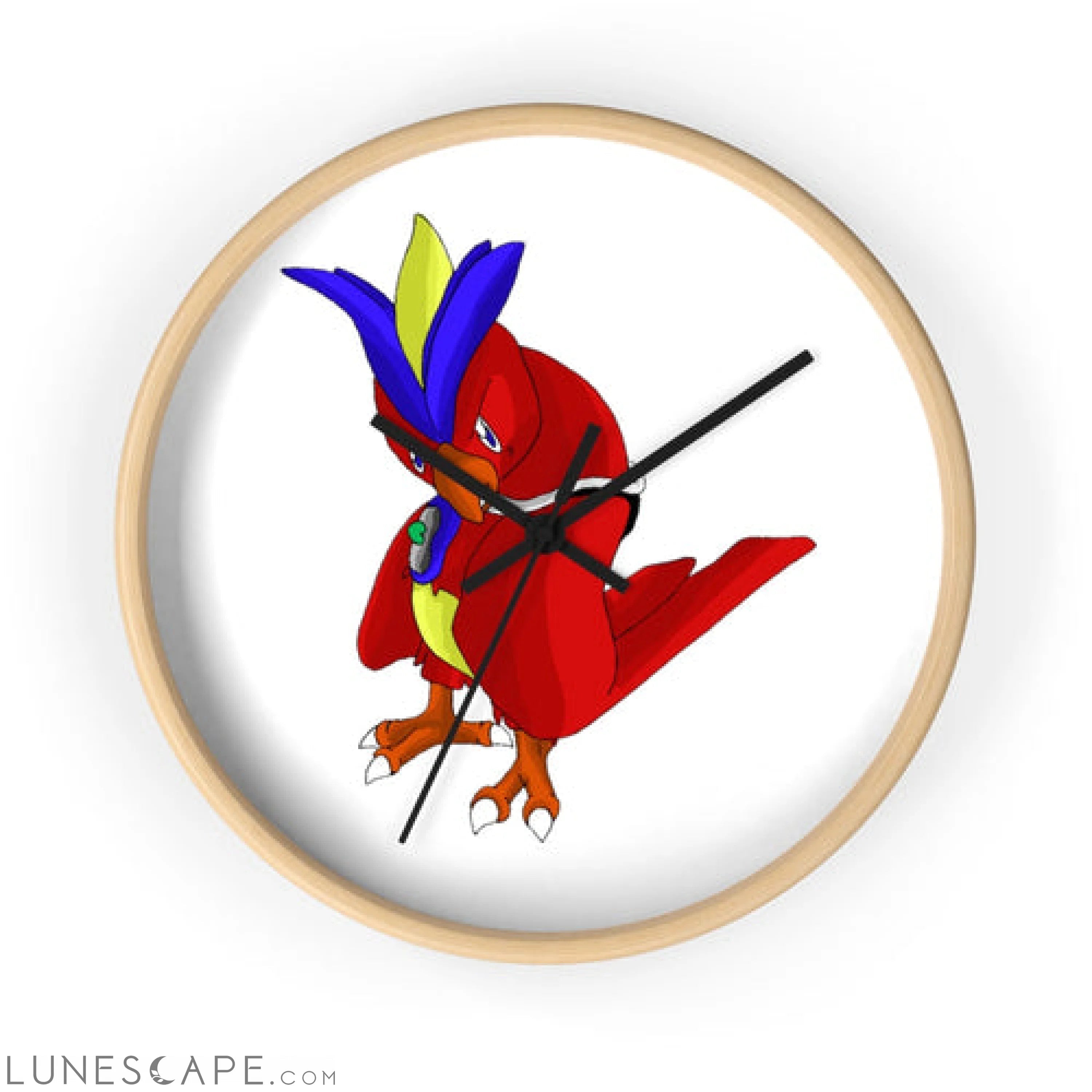 Faulkoneir Wall clock LUNESCAPE
