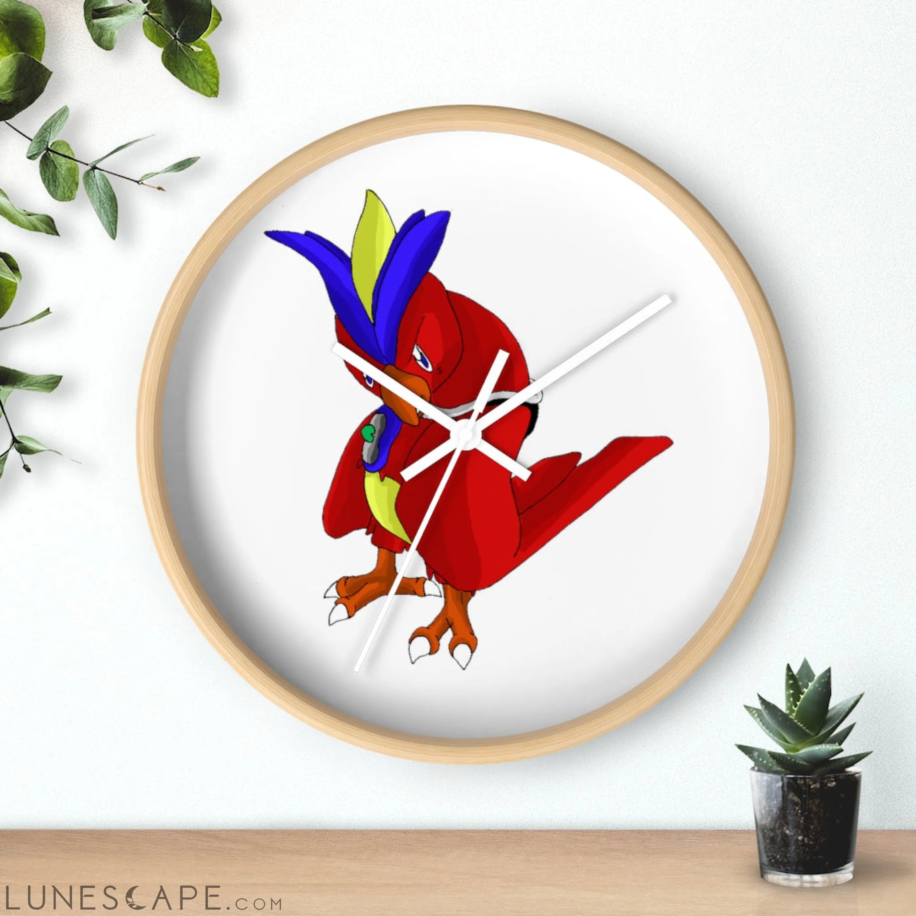 Faulkoneir Wall clock LUNESCAPE