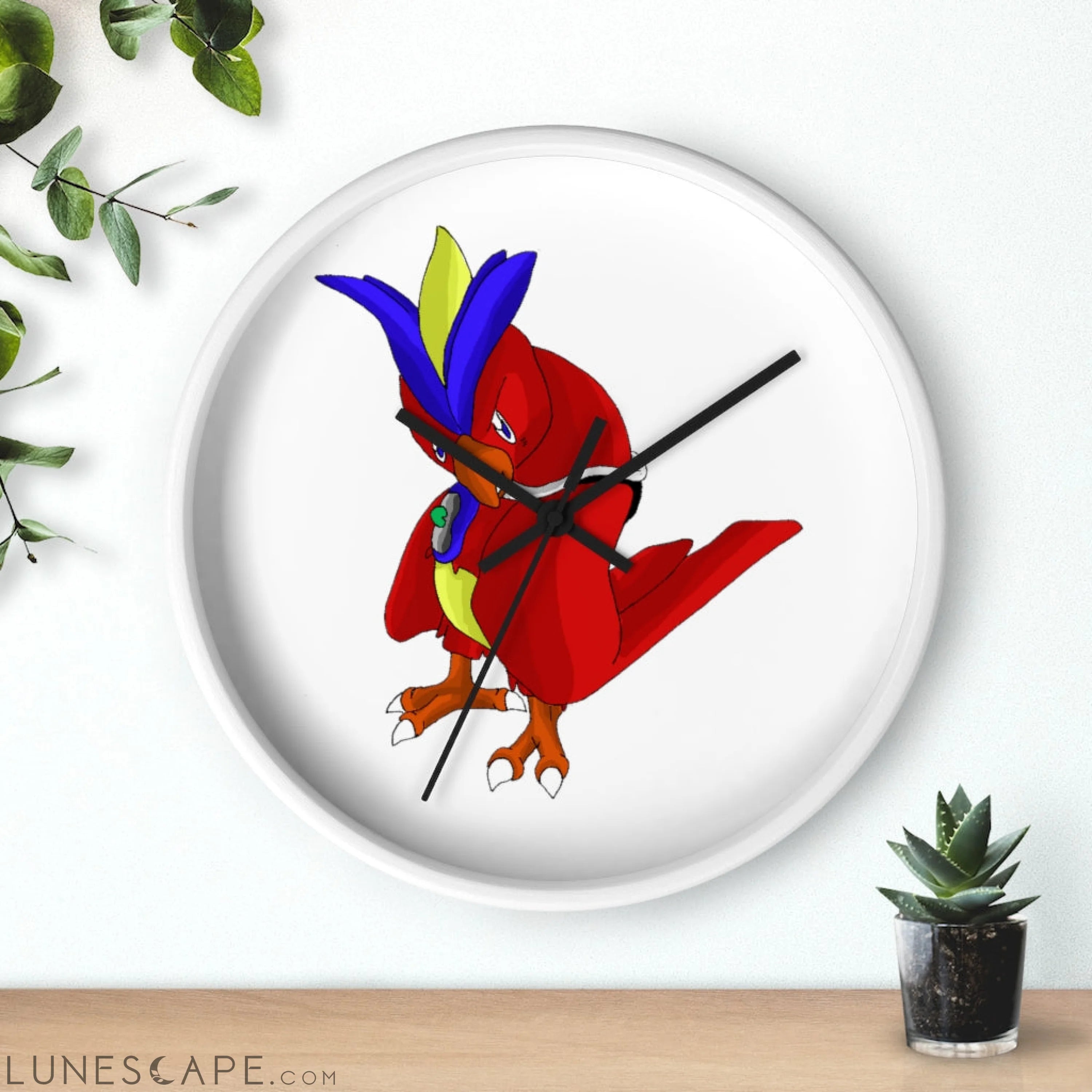 Faulkoneir Wall clock LUNESCAPE