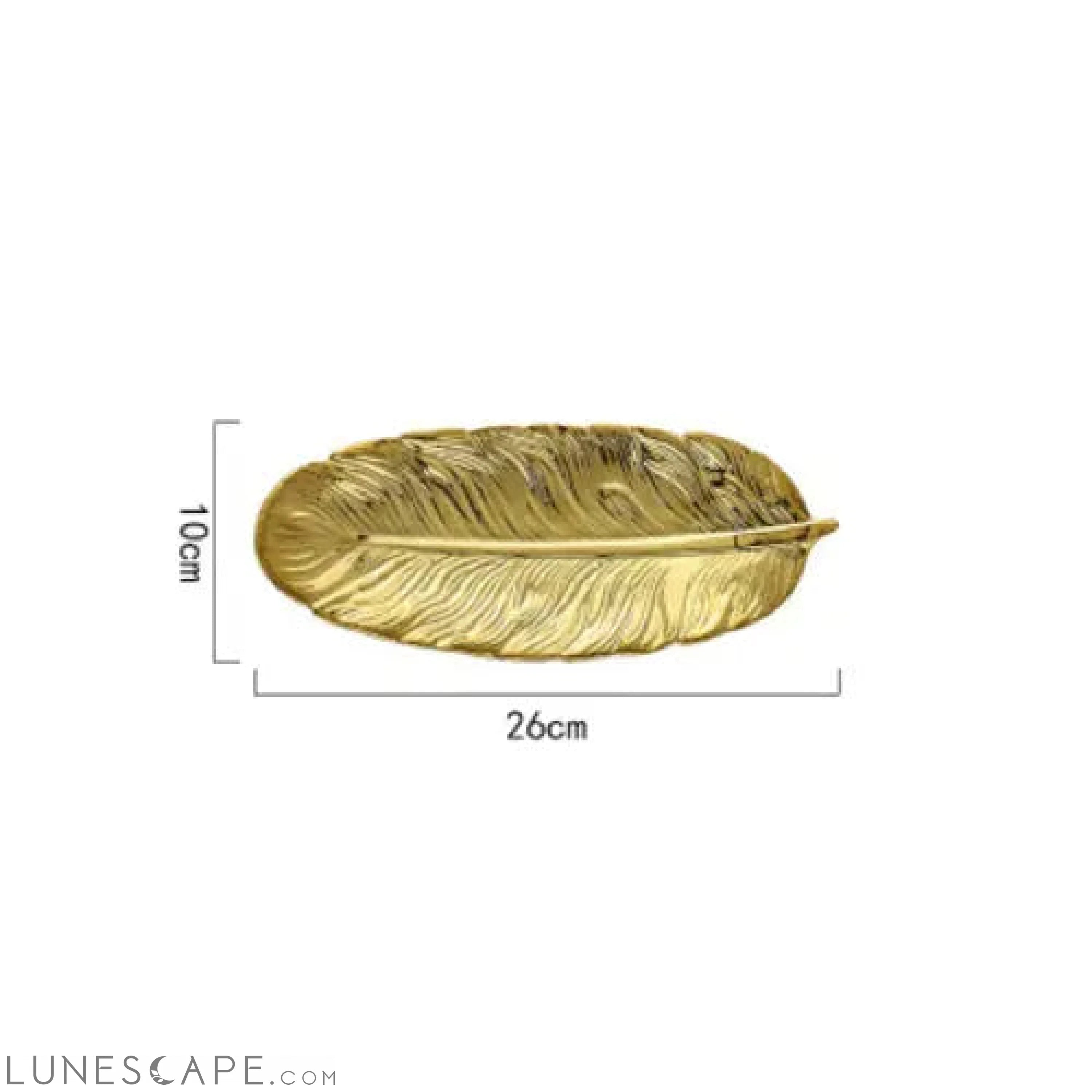 Feather Decorative Serving Plate LUNESCAPE