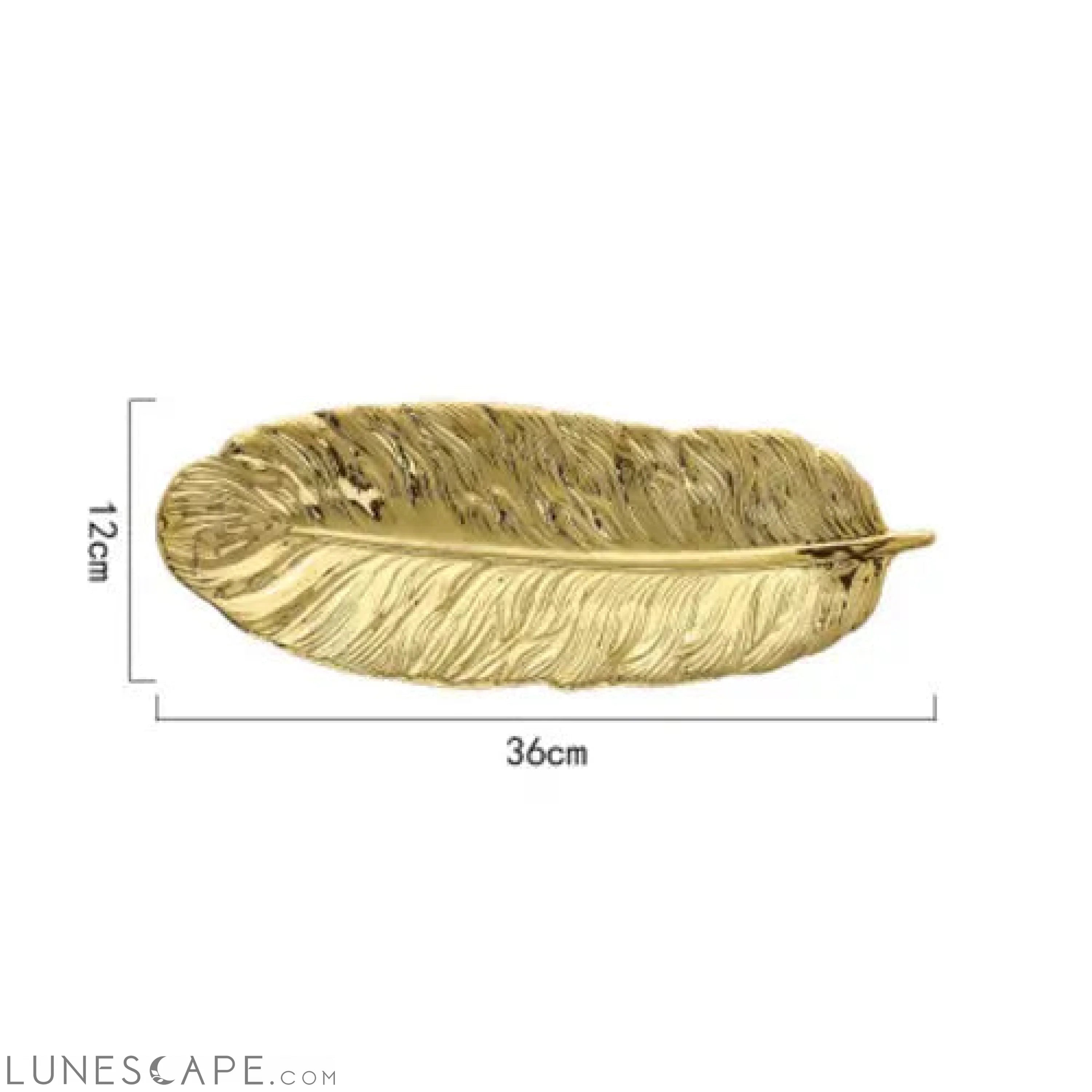 Feather Decorative Serving Plate LUNESCAPE