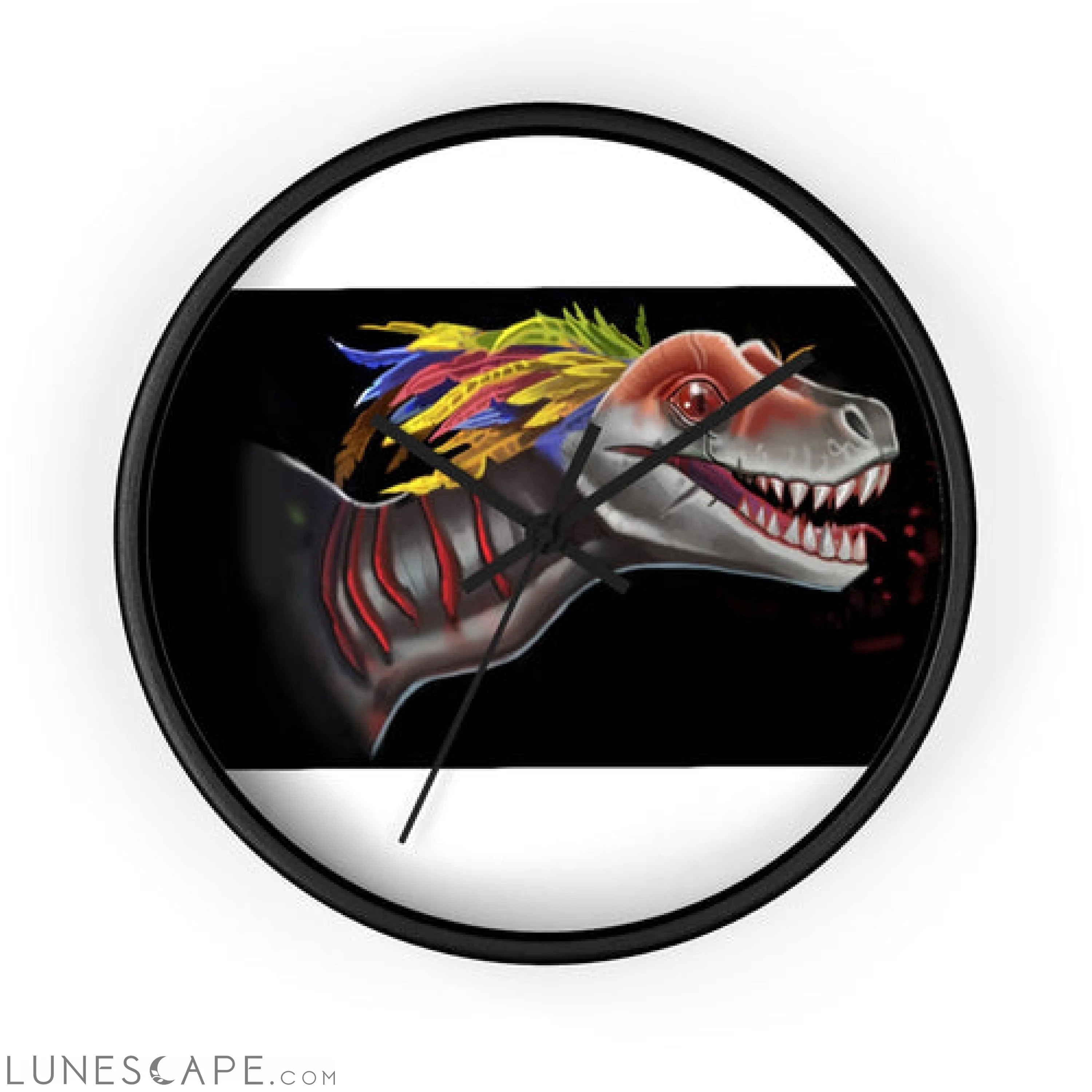 Feathered Raptor Wall clock LUNESCAPE