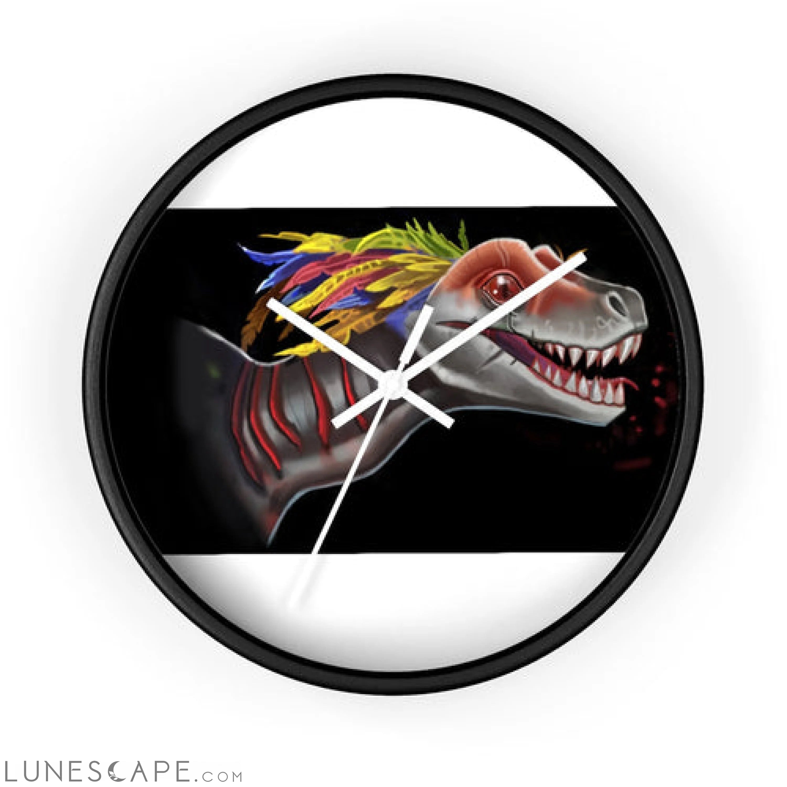 Feathered Raptor Wall clock LUNESCAPE