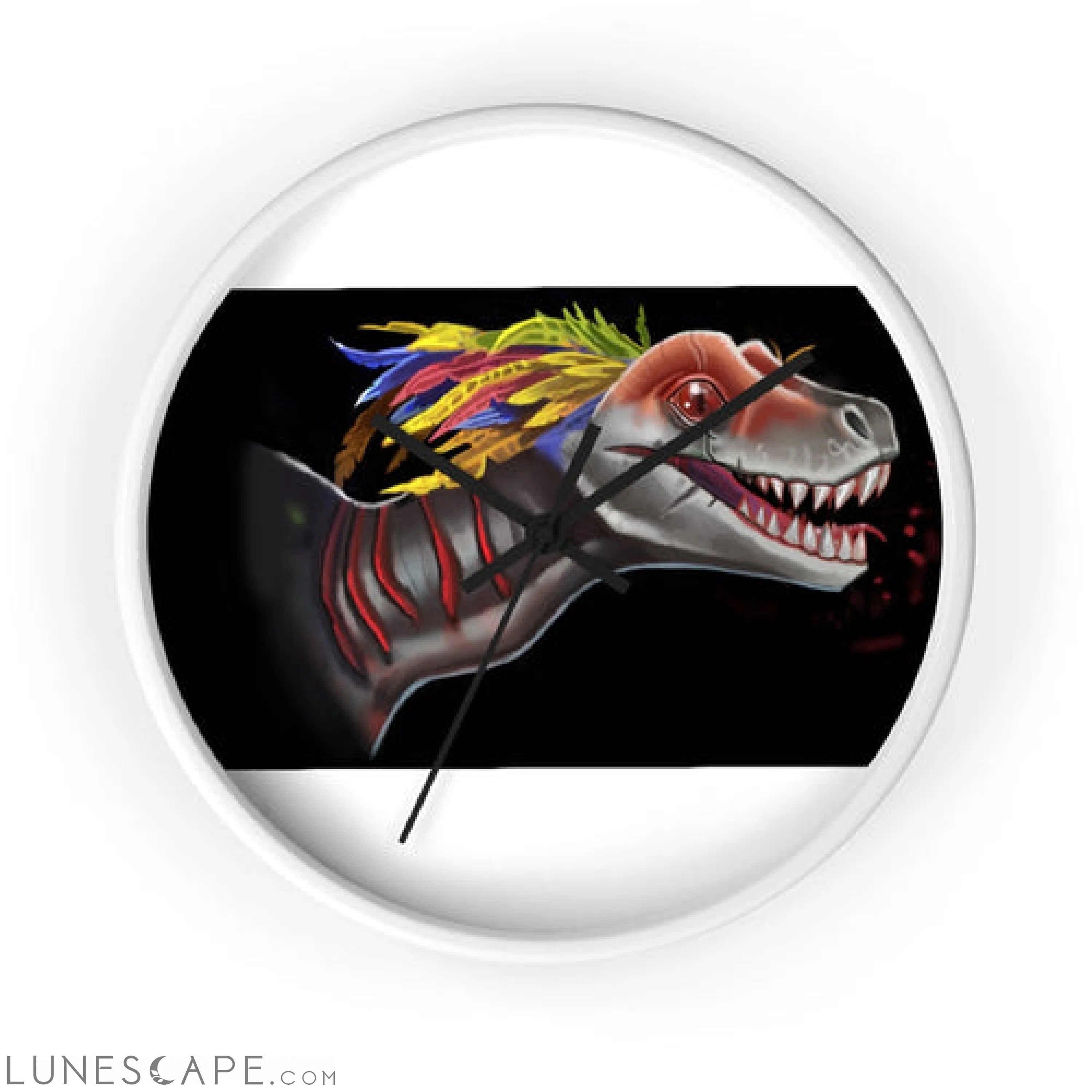 Feathered Raptor Wall clock LUNESCAPE