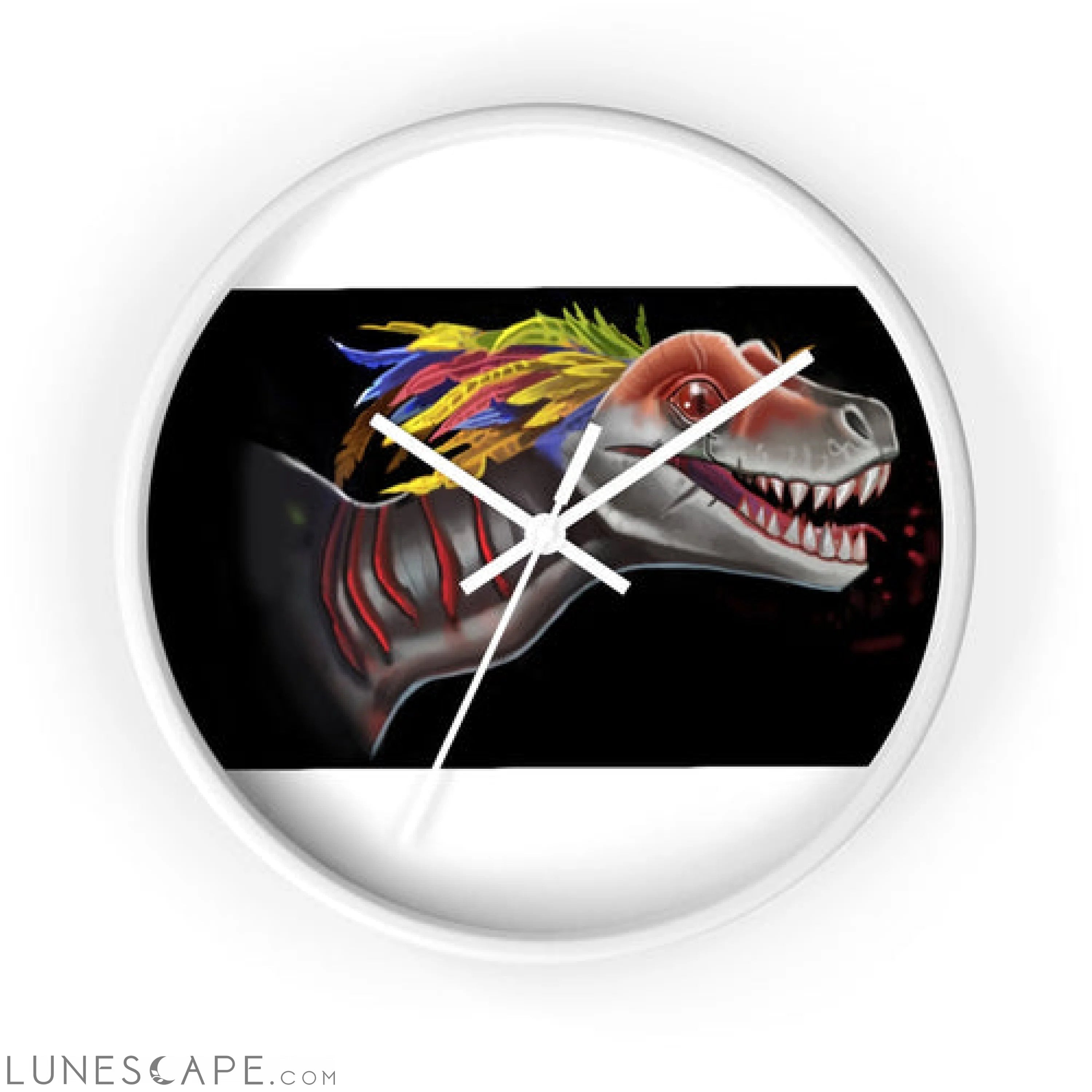 Feathered Raptor Wall clock LUNESCAPE