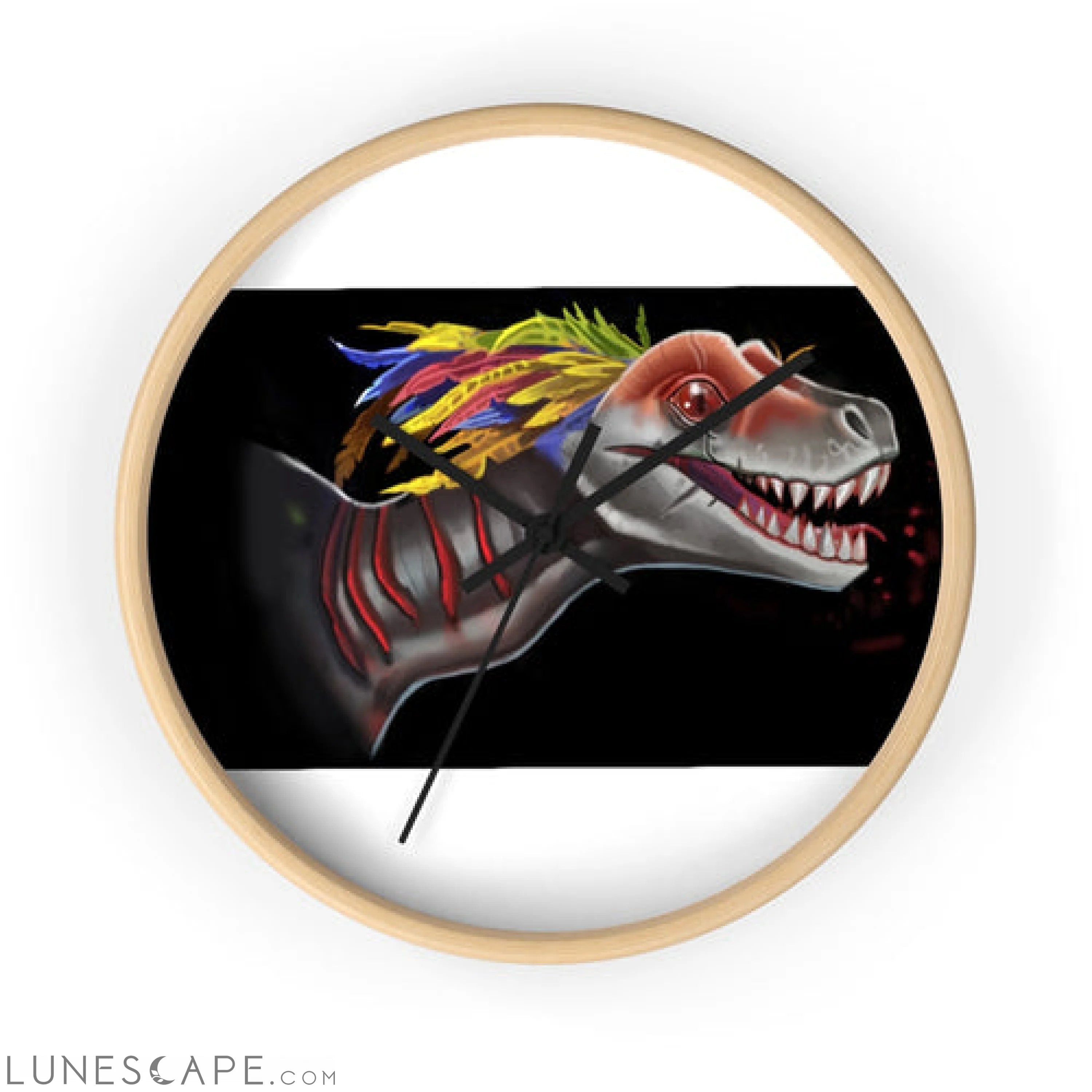 Feathered Raptor Wall clock LUNESCAPE