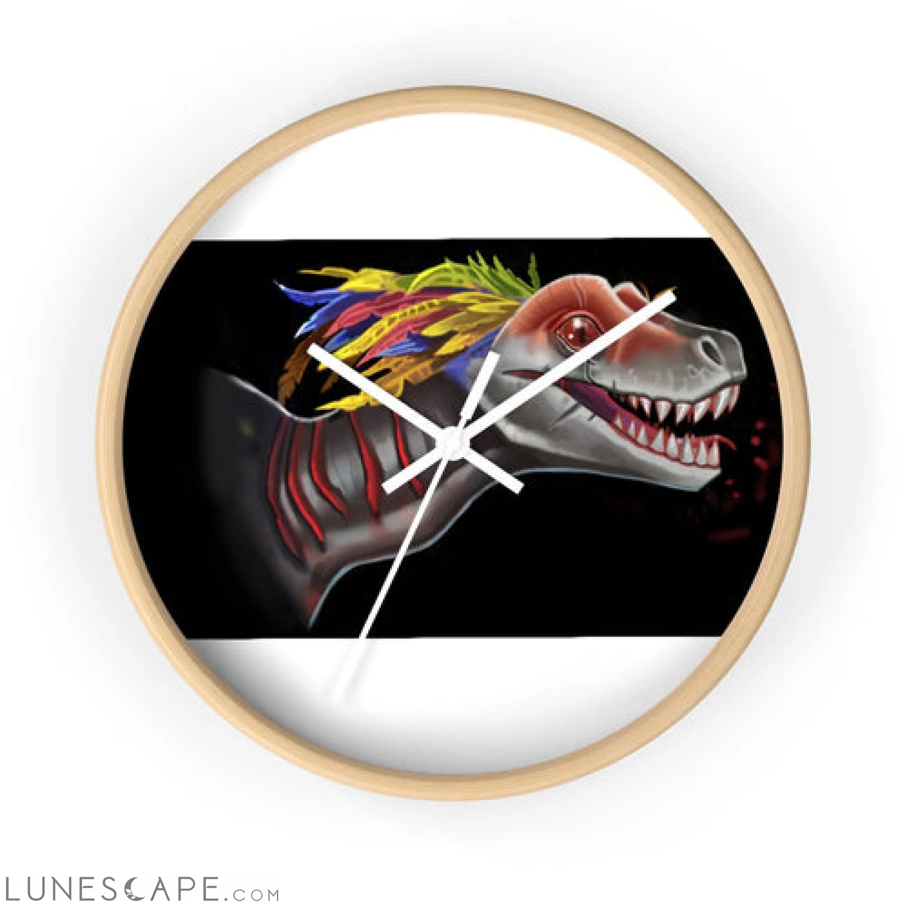 Feathered Raptor Wall clock LUNESCAPE