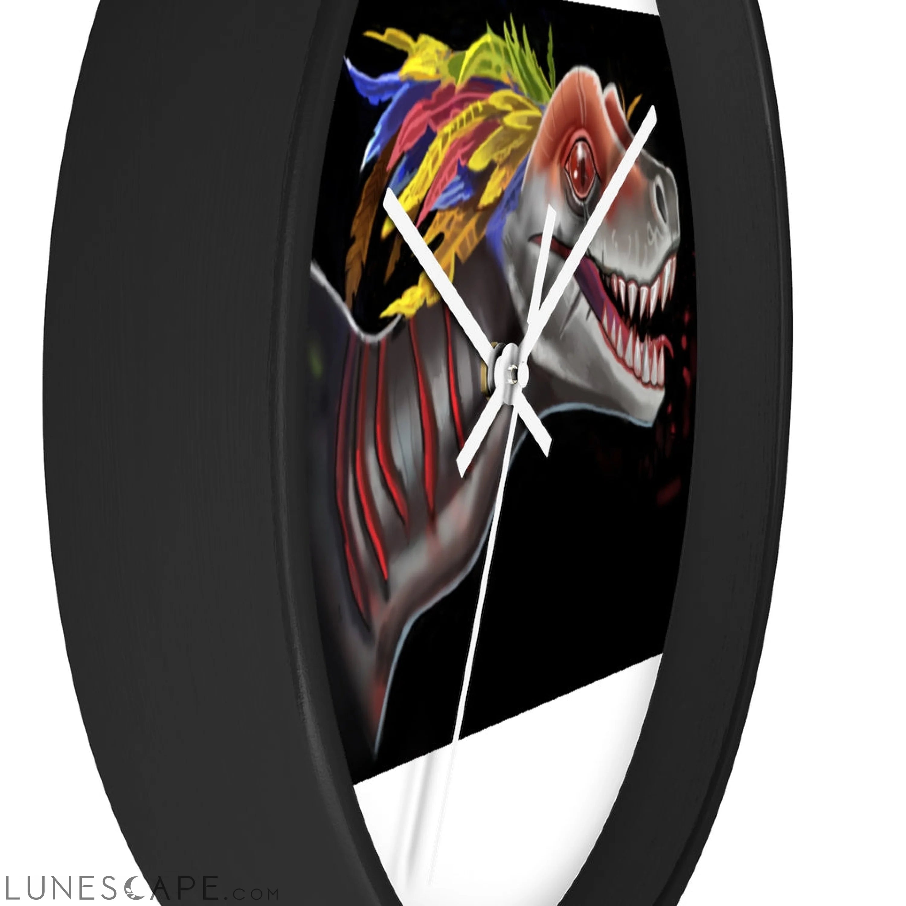 Feathered Raptor Wall clock LUNESCAPE