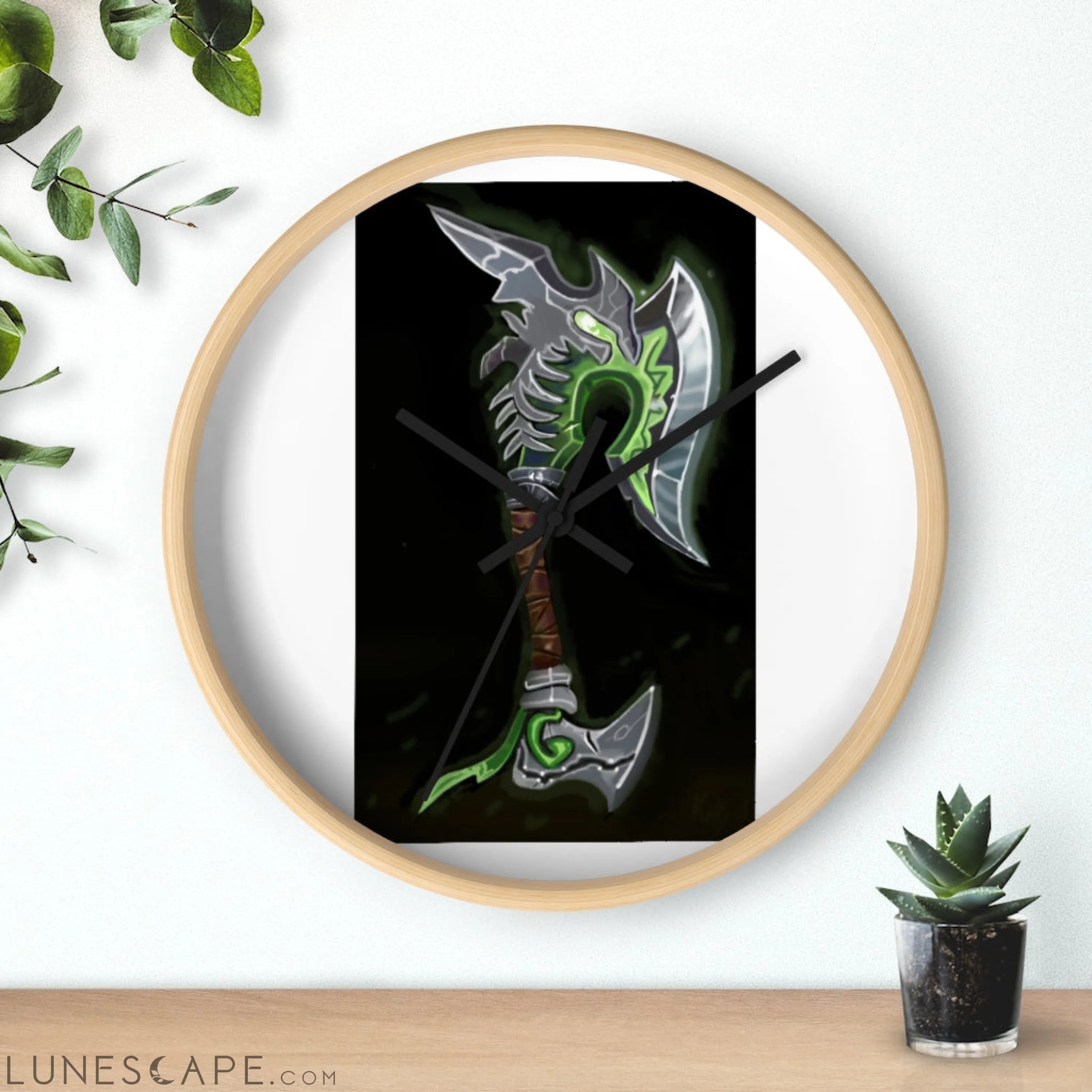 Fel Axe Wall clock LUNESCAPE