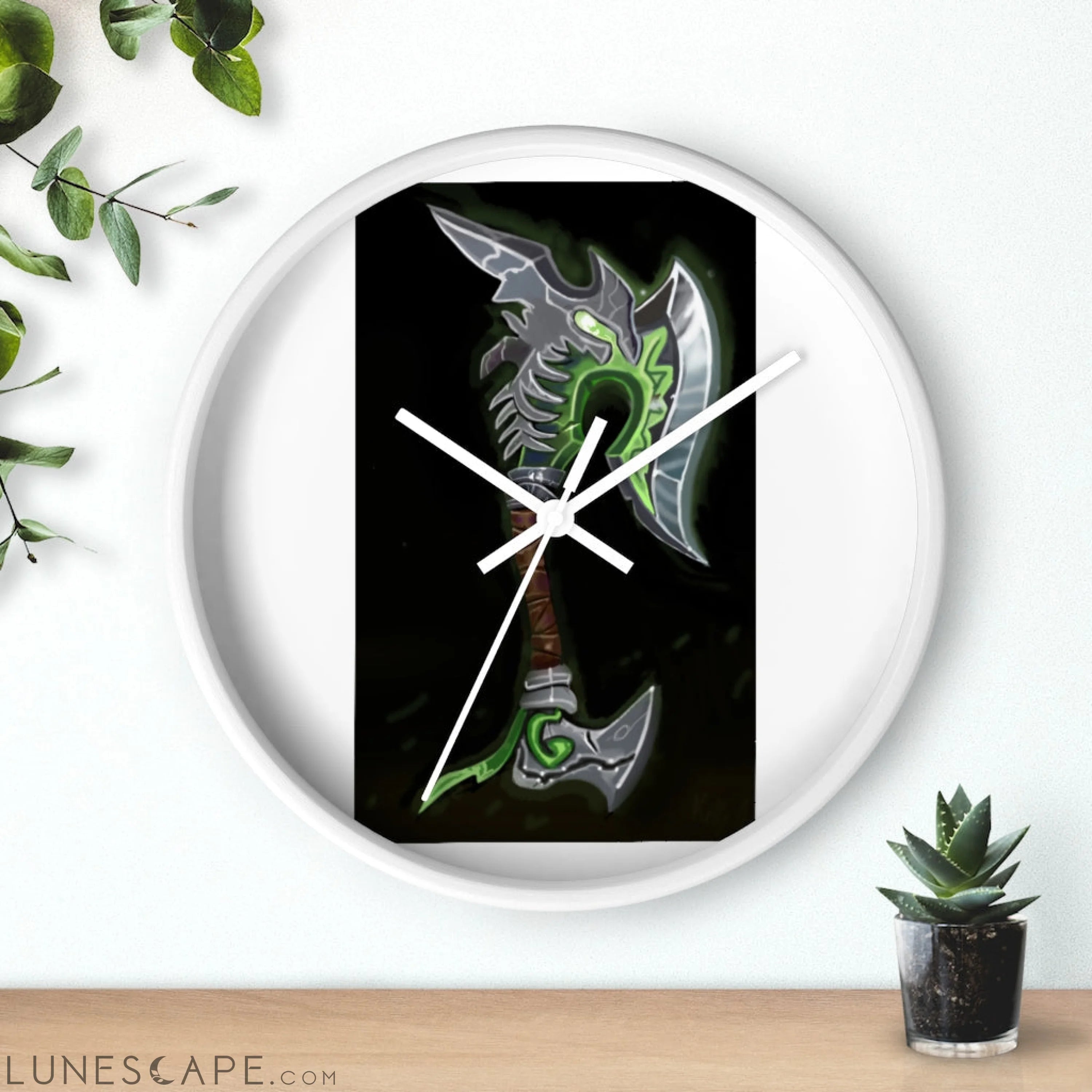 Fel Axe Wall clock LUNESCAPE