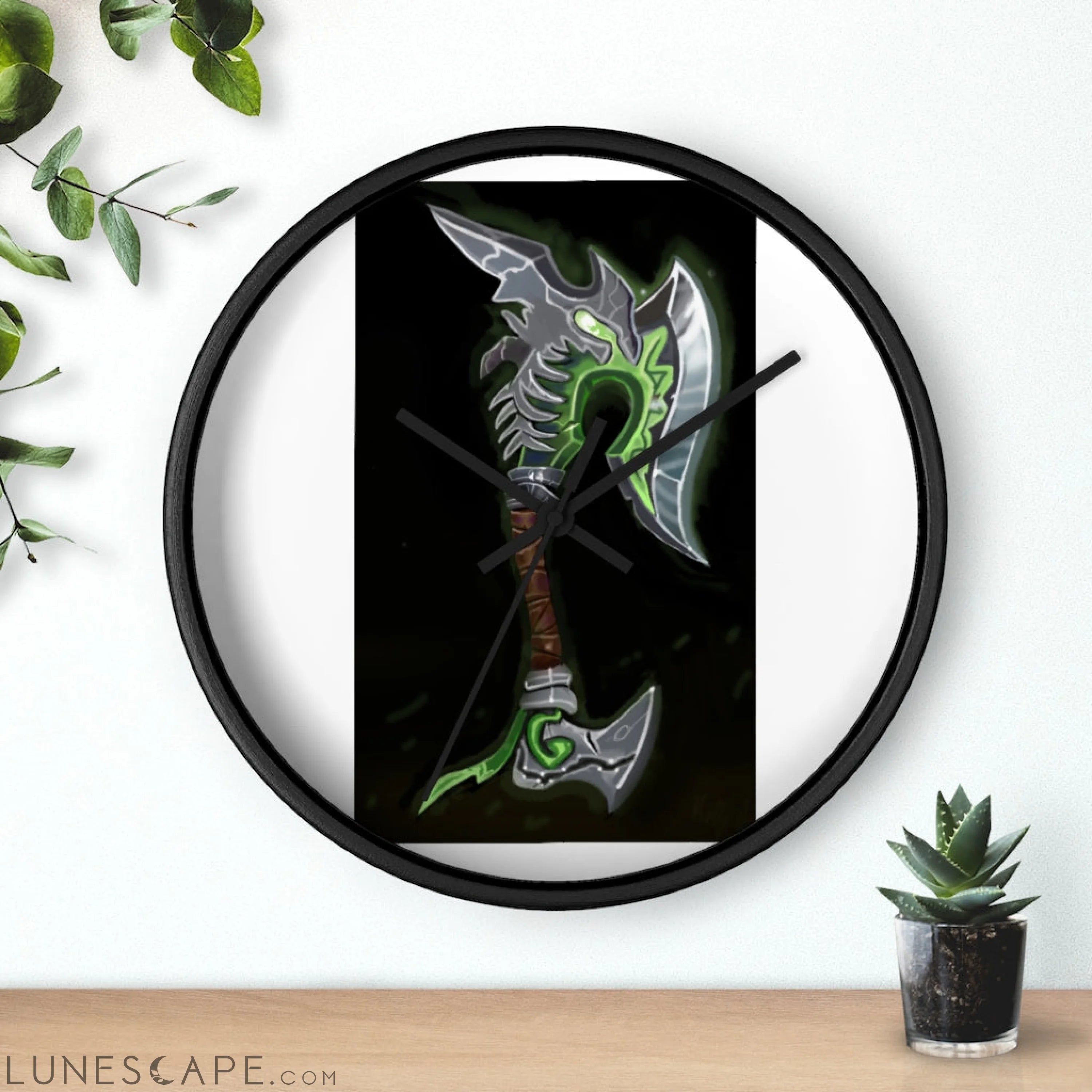 Fel Axe Wall clock LUNESCAPE
