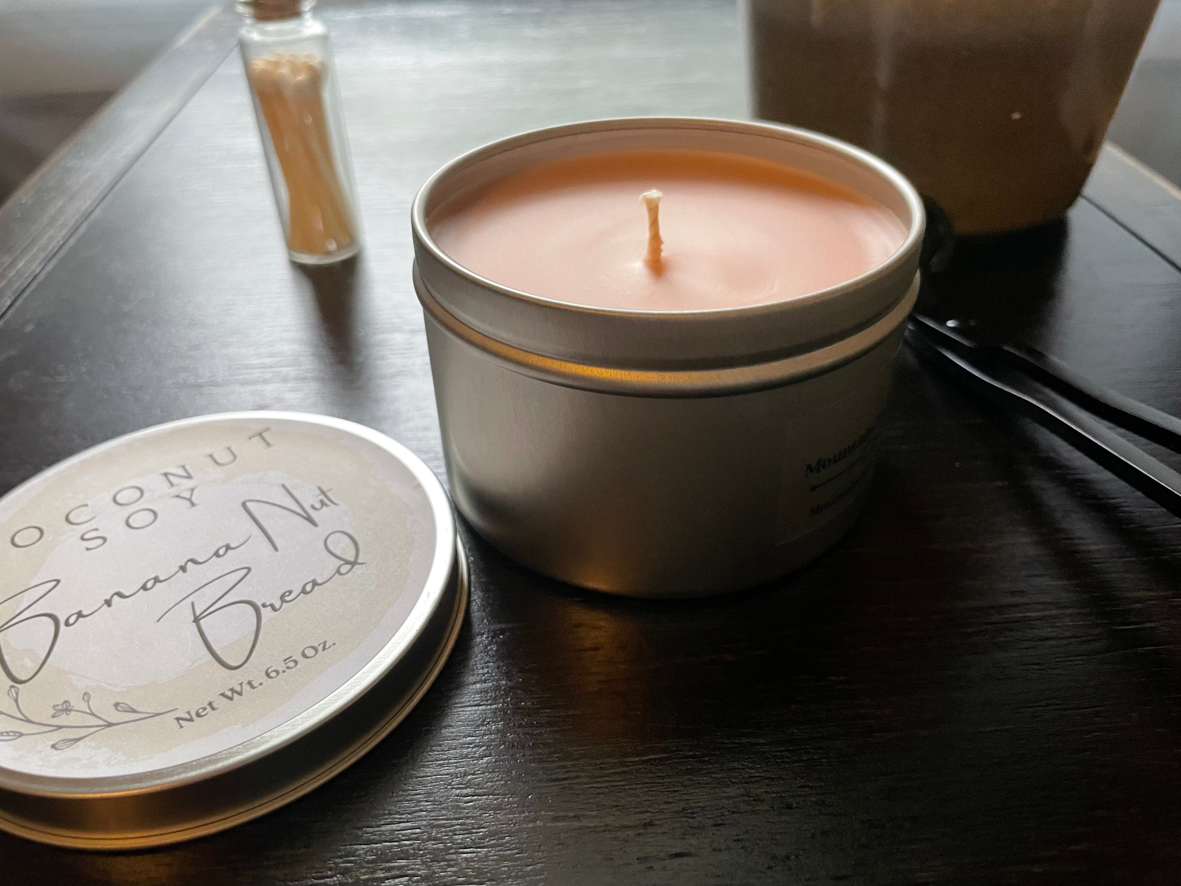Nag Champa Tin Hand-Poured Single-Wick Soy Candle LUNESCAPE