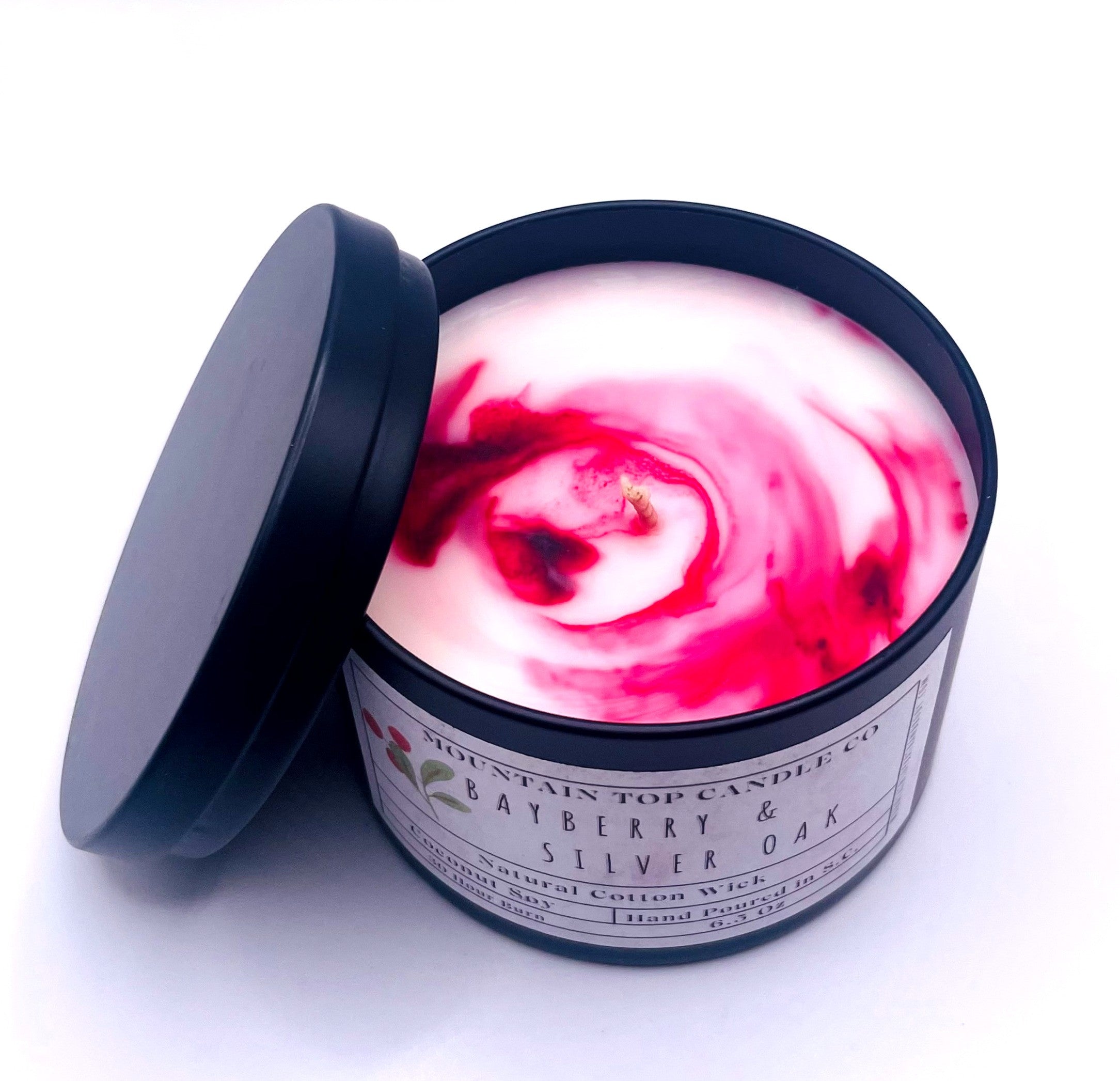 Bayberry & Silver Oak Tin Hand-Poured Single-Wick Soy Candle LUNESCAPE