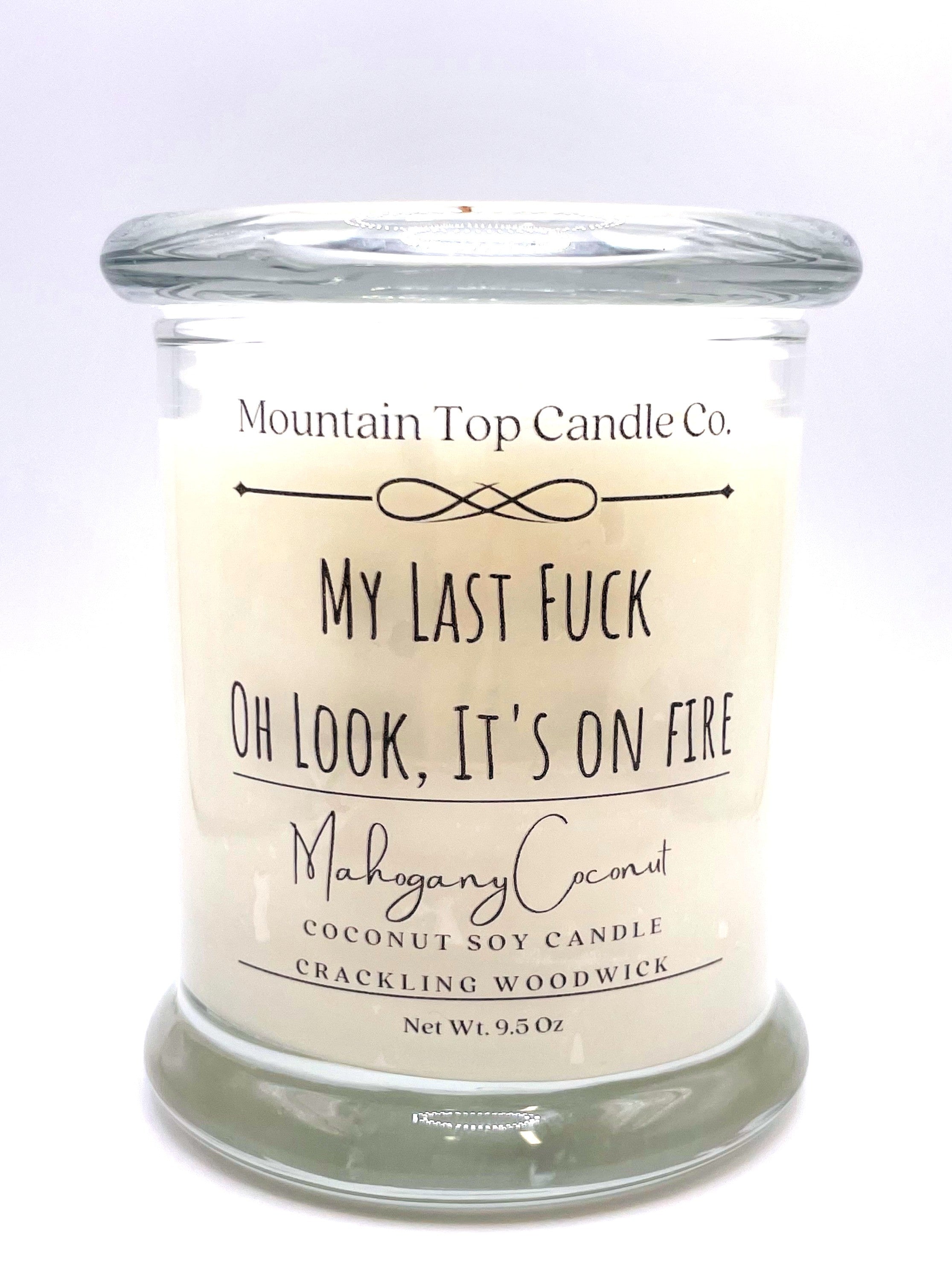 My Last F@#k Hand-Poured Single-Wick Soy Candle LUNESCAPE