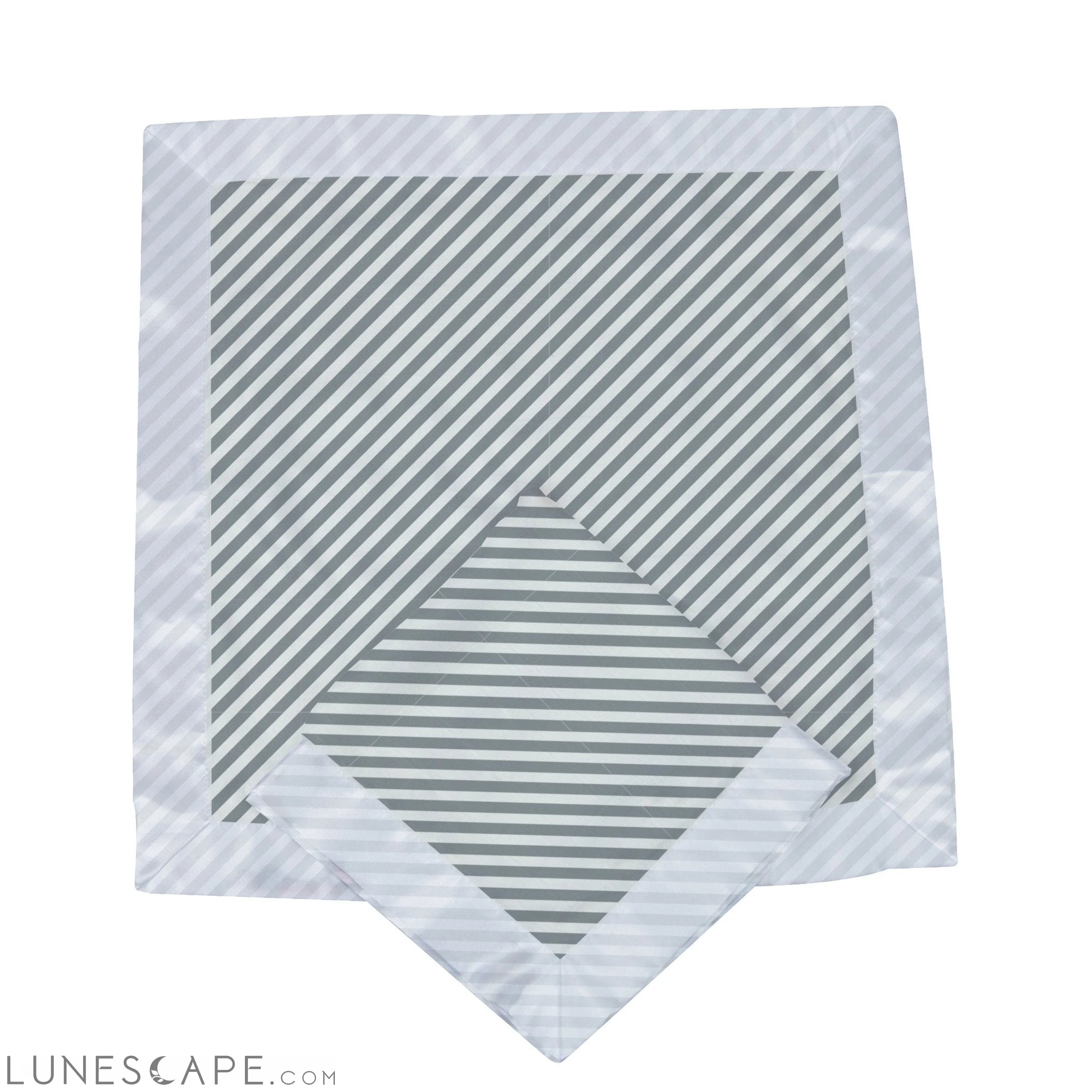 Finley Stripe Bamboo Muslin Security Baby Blankie LUNESCAPE