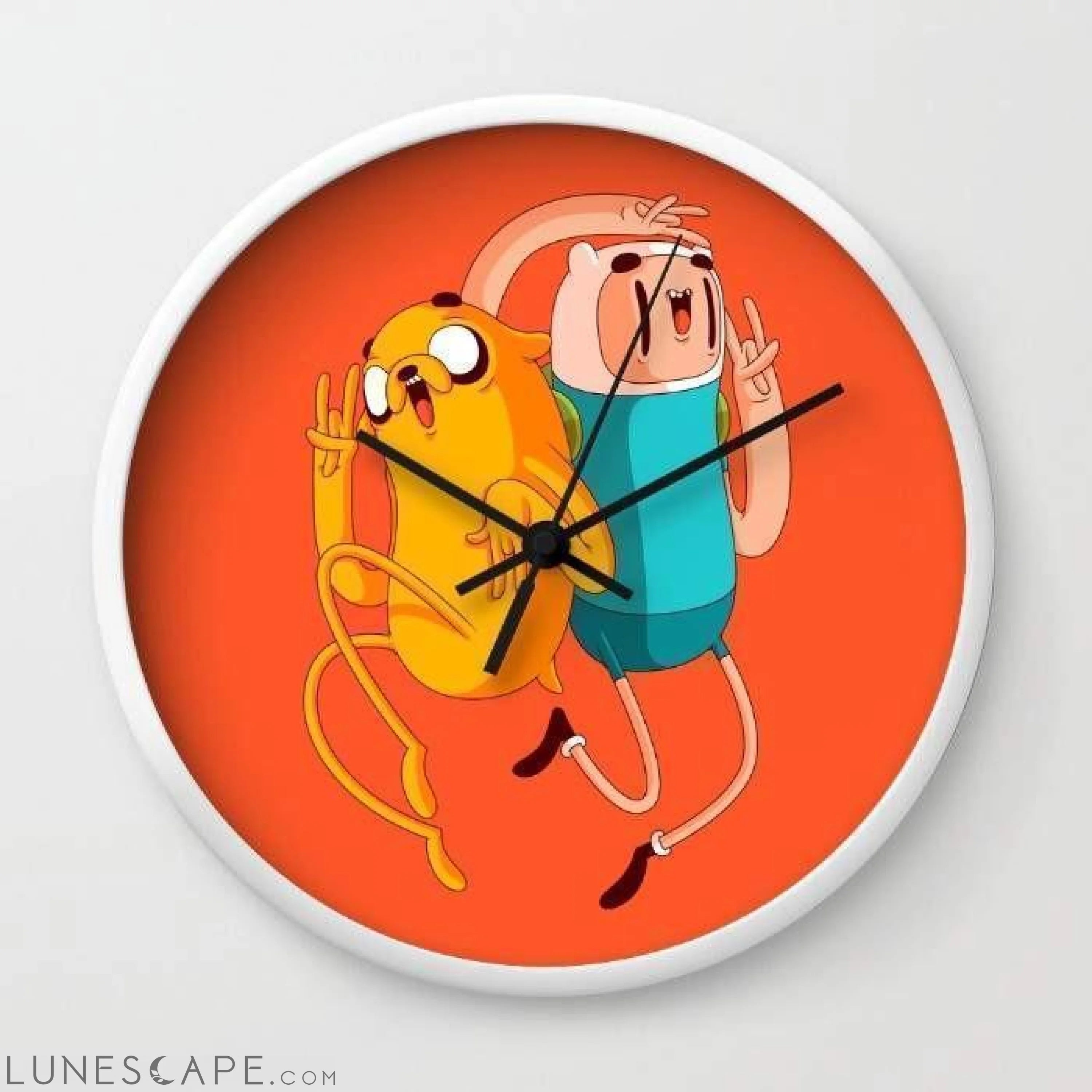 Finn & Jake Wall Clock LUNESCAPE