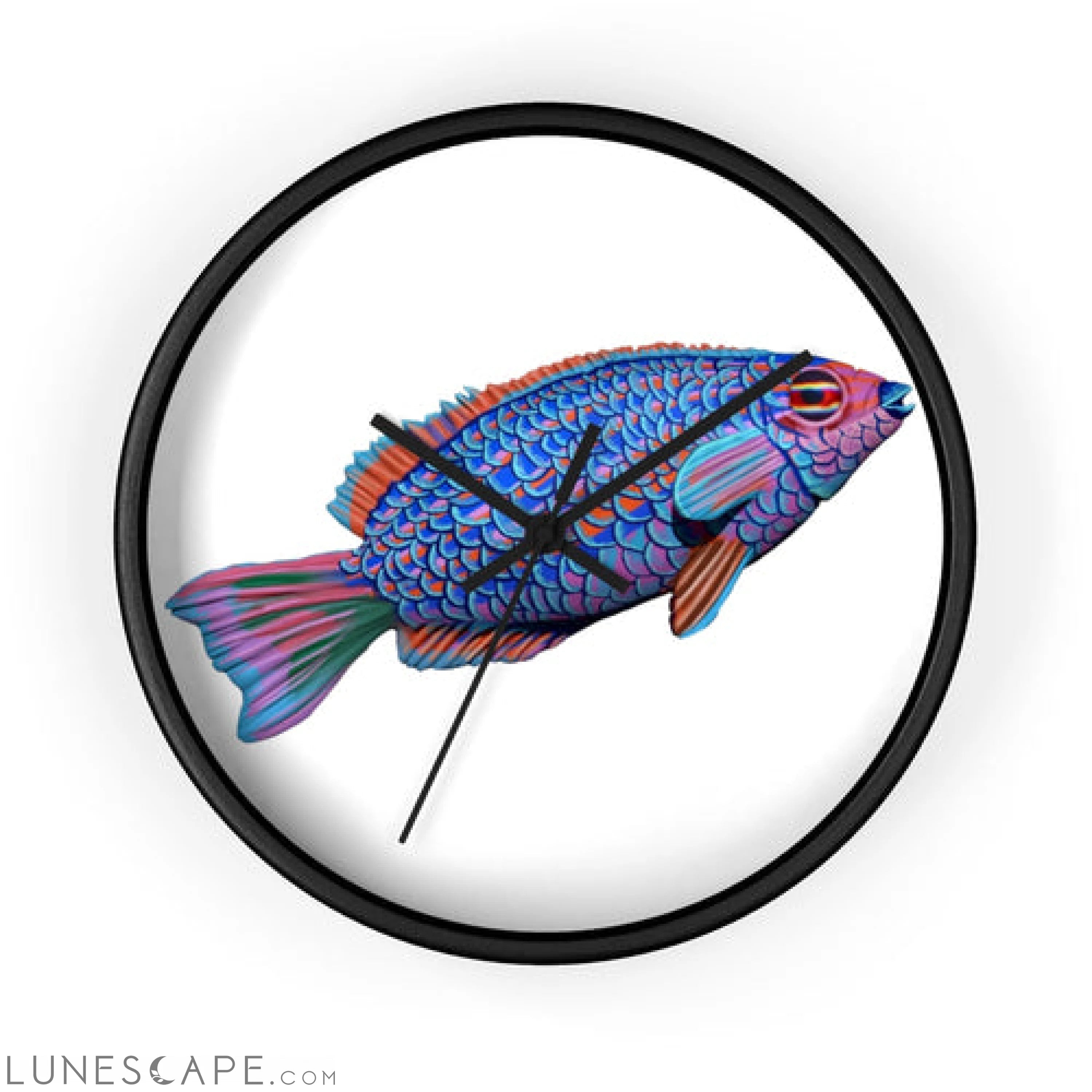 Fish Concept Wall clock LUNESCAPE