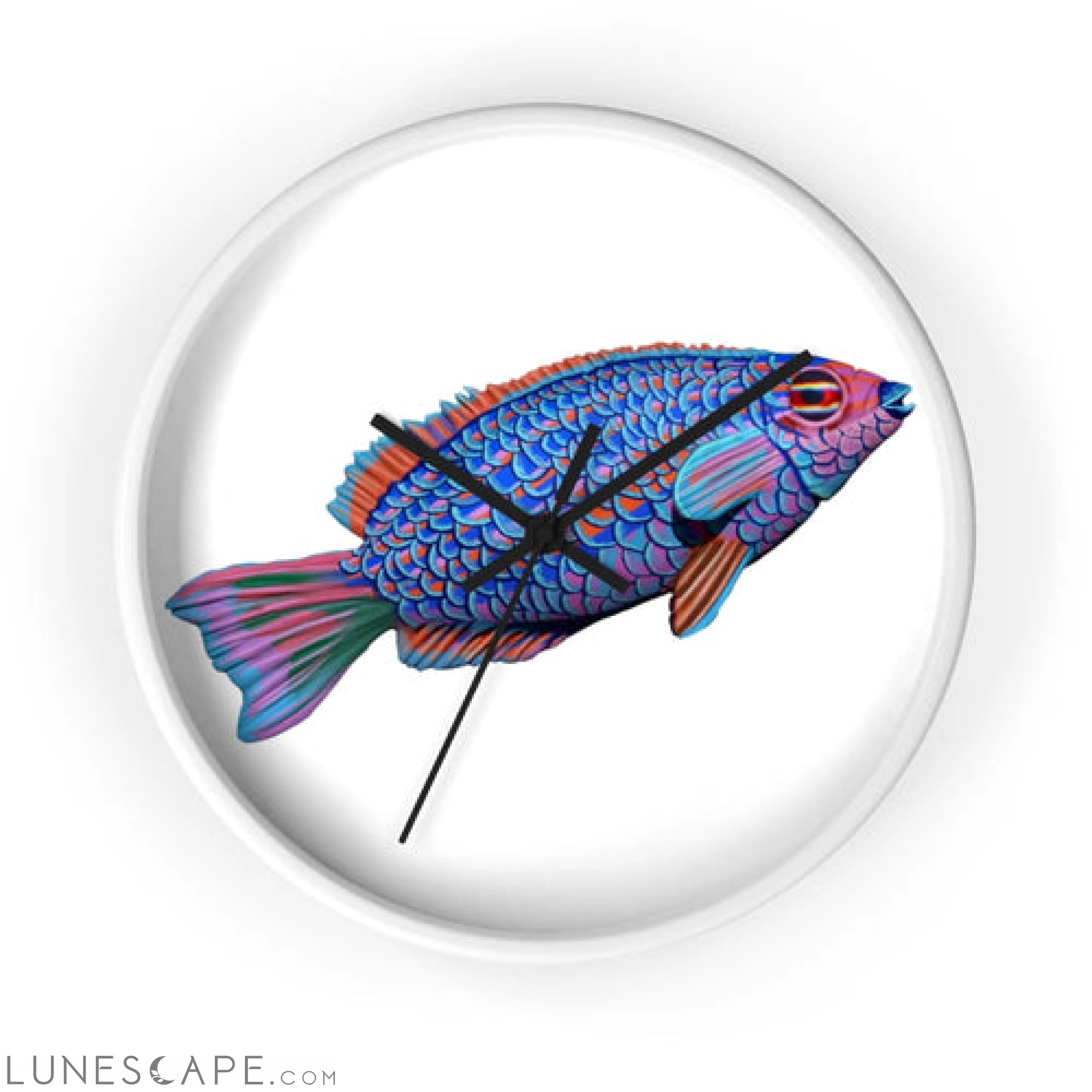 Fish Concept Wall clock LUNESCAPE