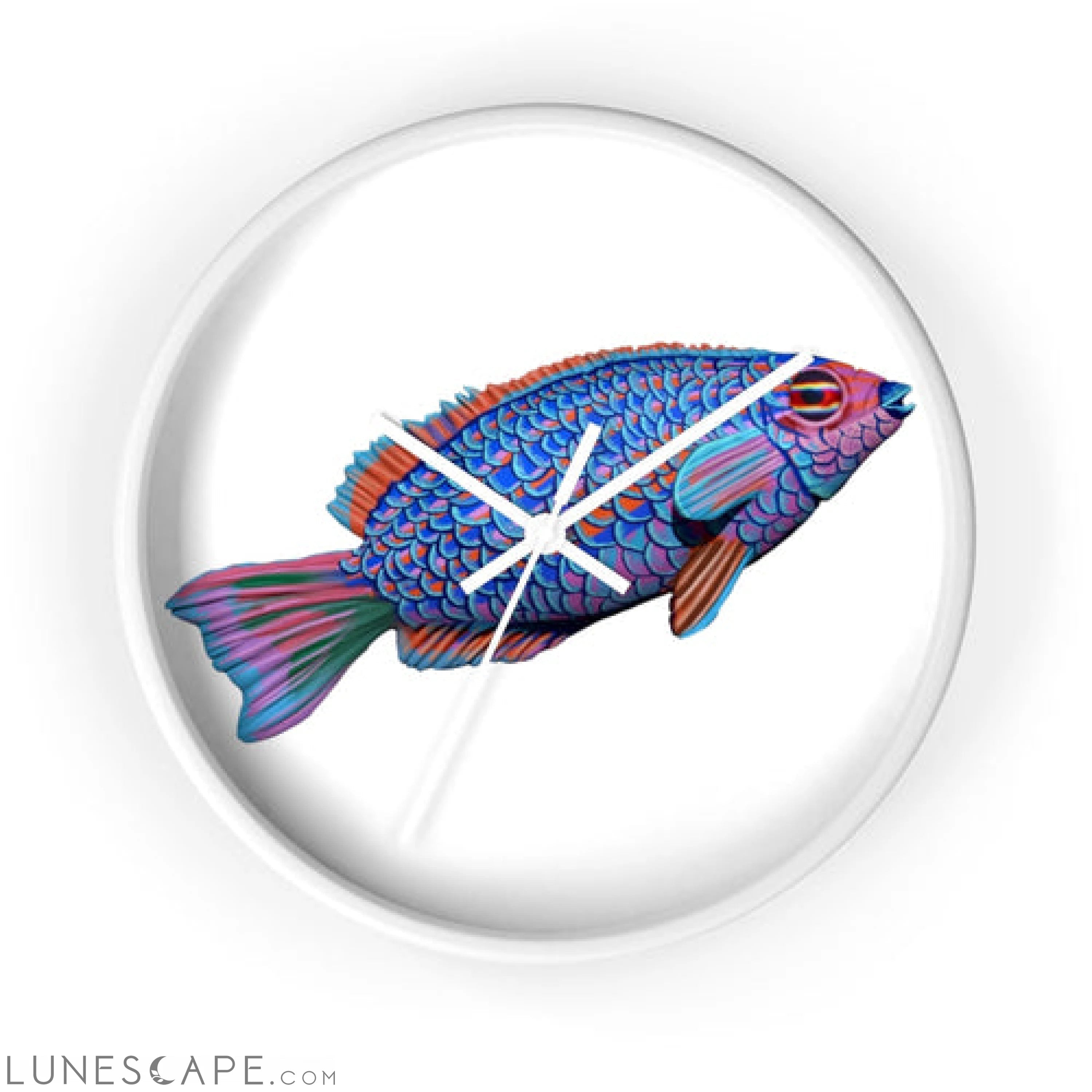 Fish Concept Wall clock LUNESCAPE