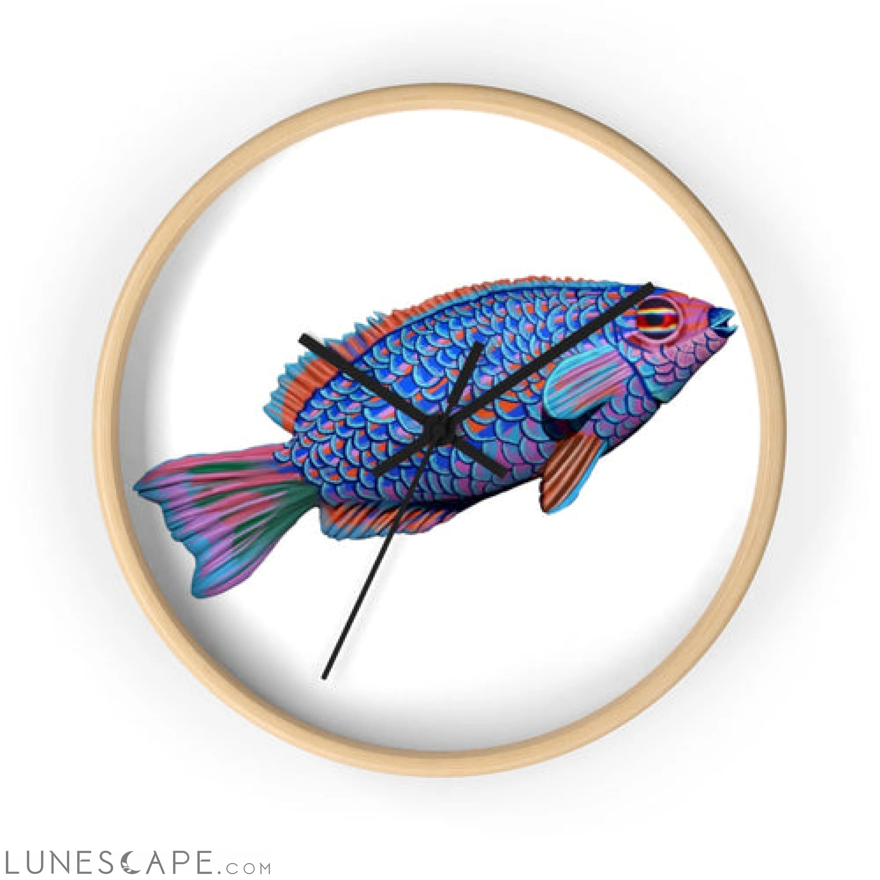 Fish Concept Wall clock LUNESCAPE